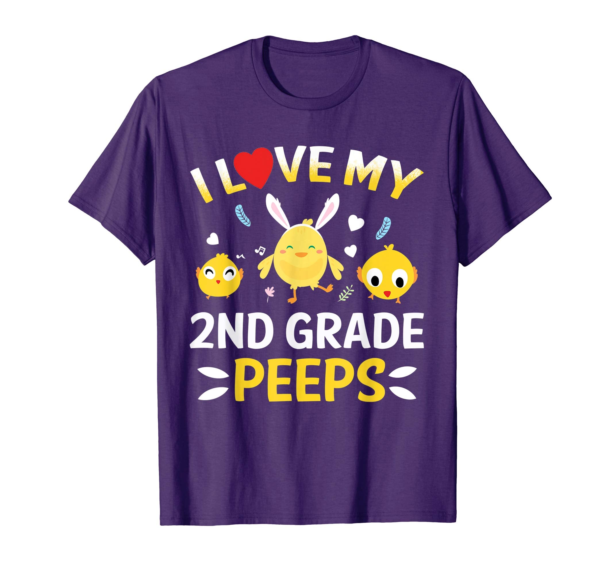 I Love My 2nd Grade Peeps Bunnies Easter Teacher T-Shirt