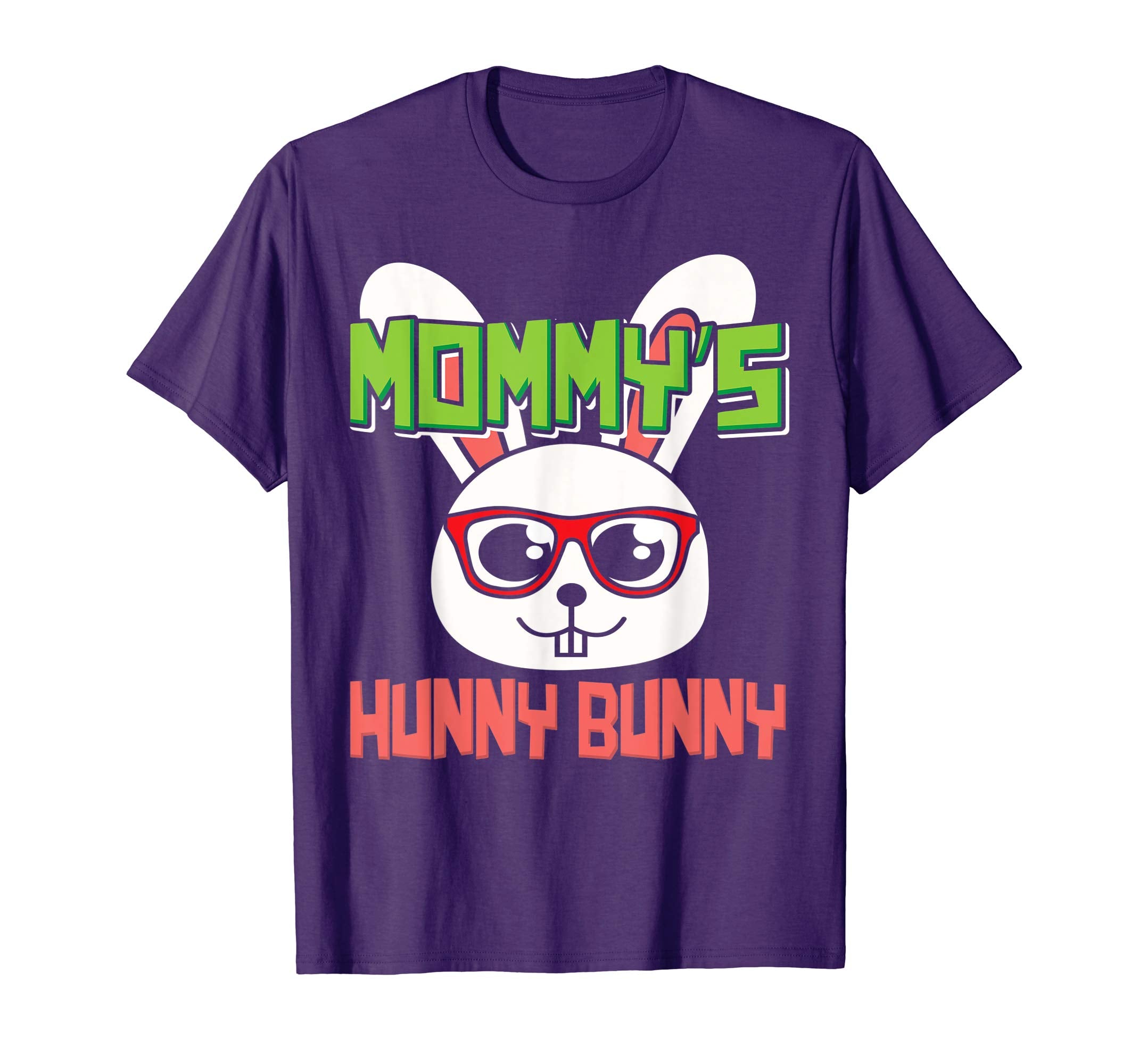 Mommy's Hunny Bunny Funny Easter Rabbit Cute Glasses T-Shirt