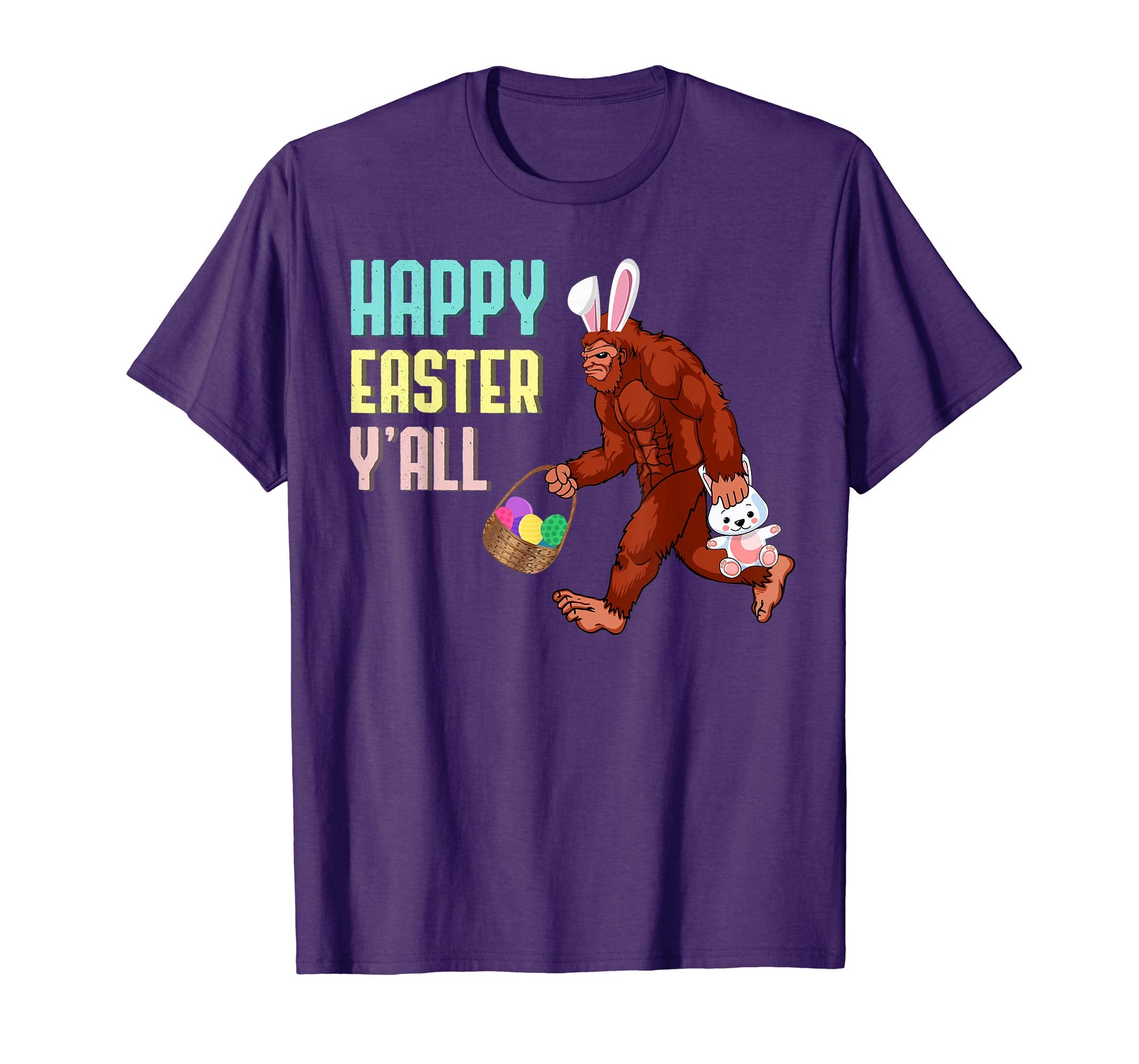 Easter Bigfoot Sasquatch Shirt Bunny Egg Hunting Gift Tee