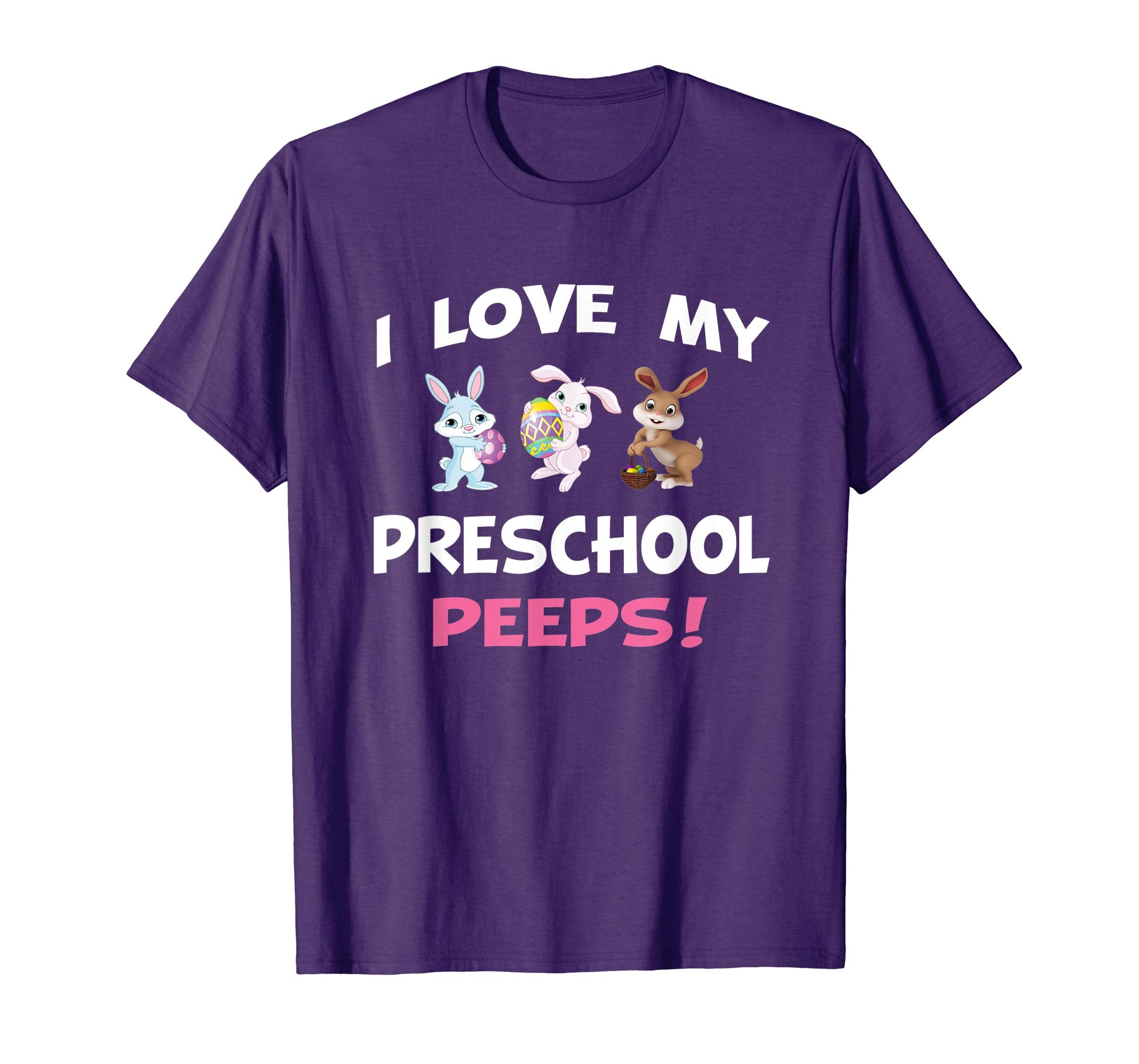 Teacher bunny Easter tshirt I love my preschool peeps