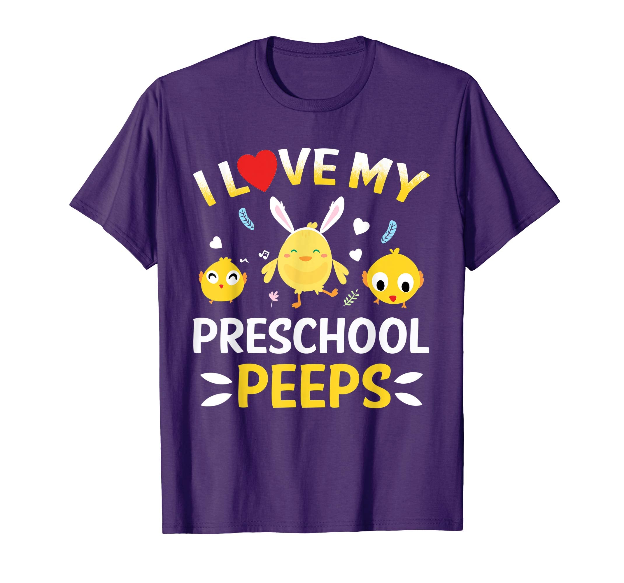 I Love My Preschool Peeps Bunnies Easter Teacher T-Shirt