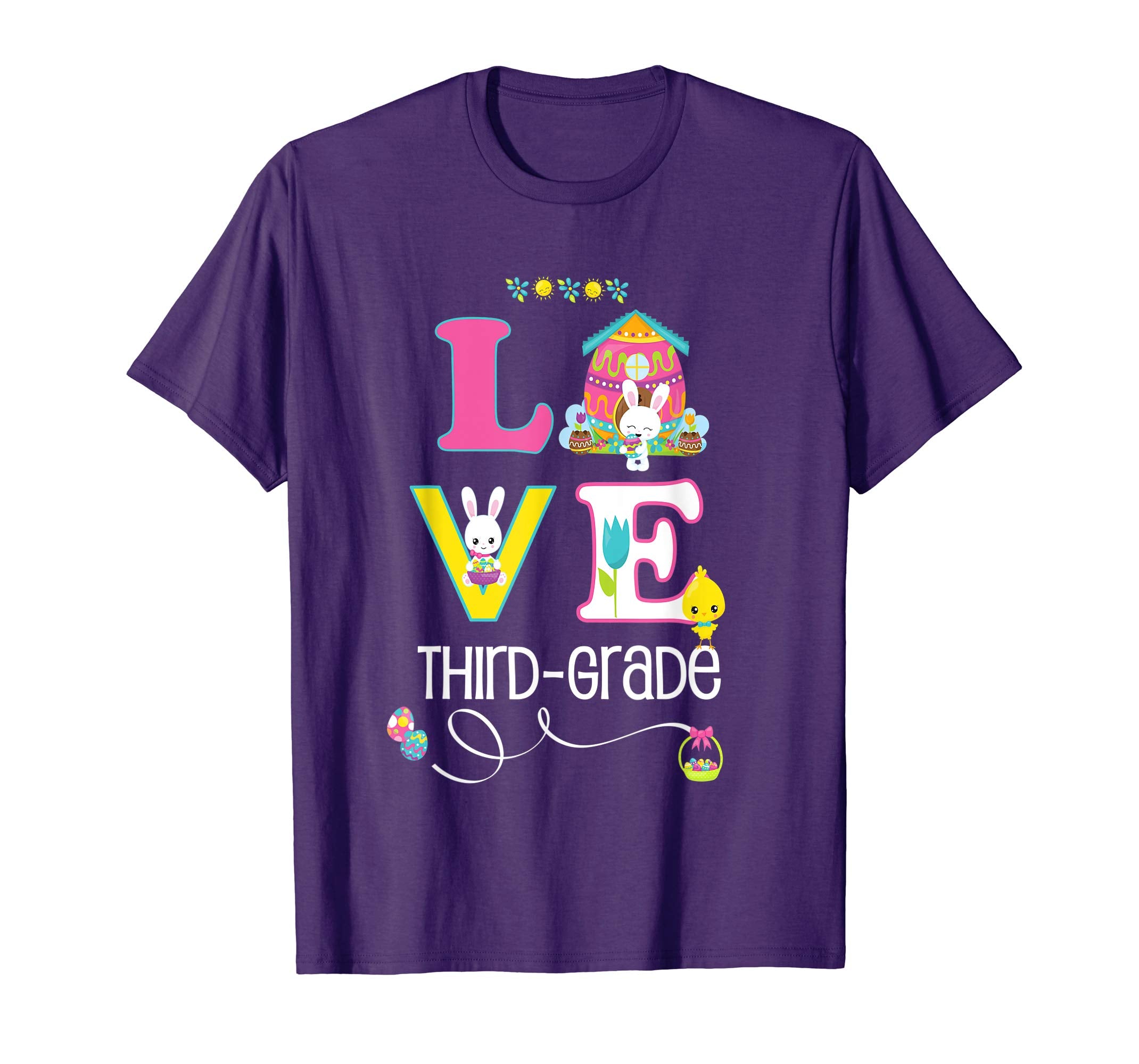 Easter Third Grade School Teacher &amp; Students Cute Love Shirt