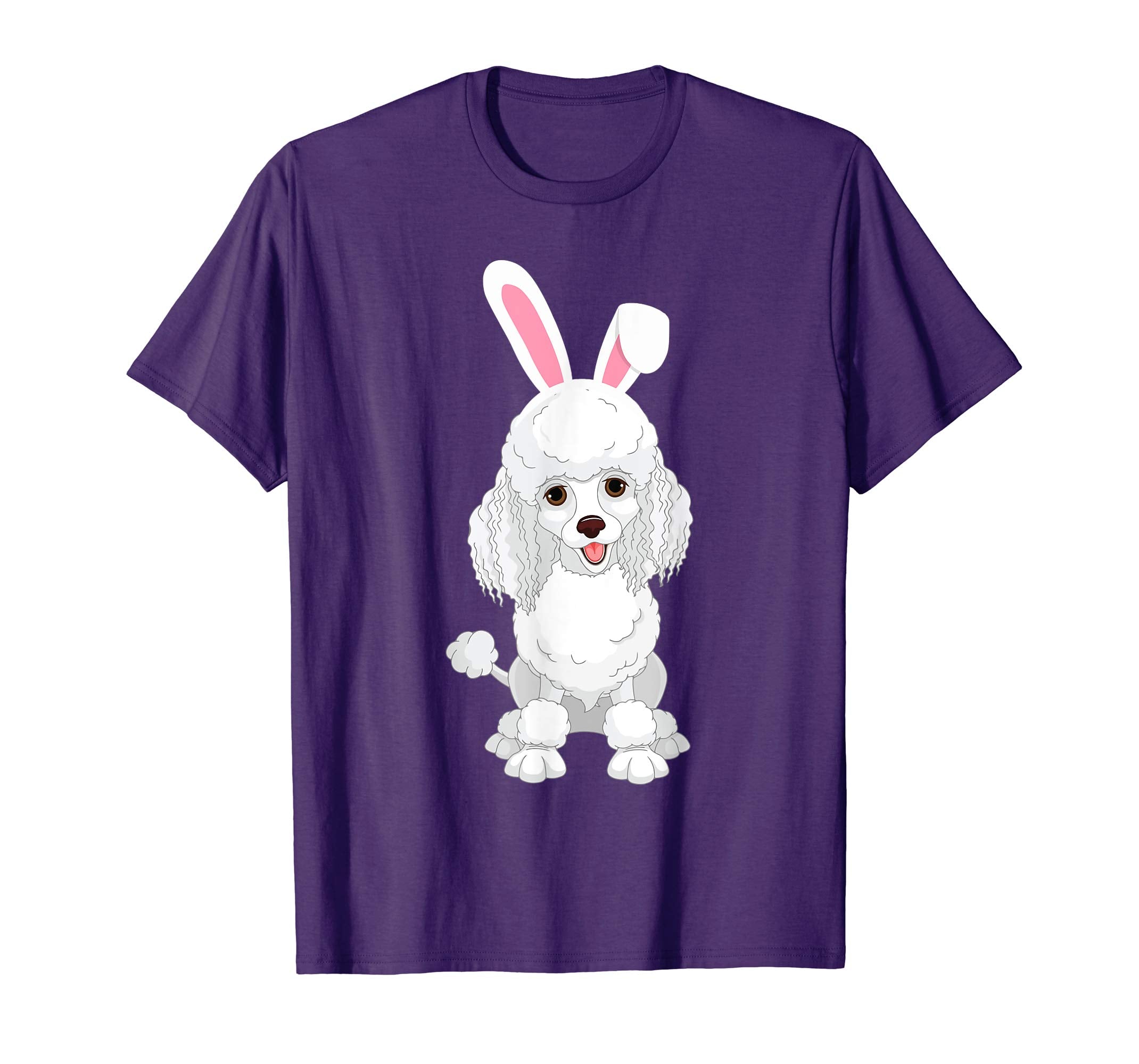 Poodle Dog With Bunny Rabbit Hat Easter Happy Day Shirt