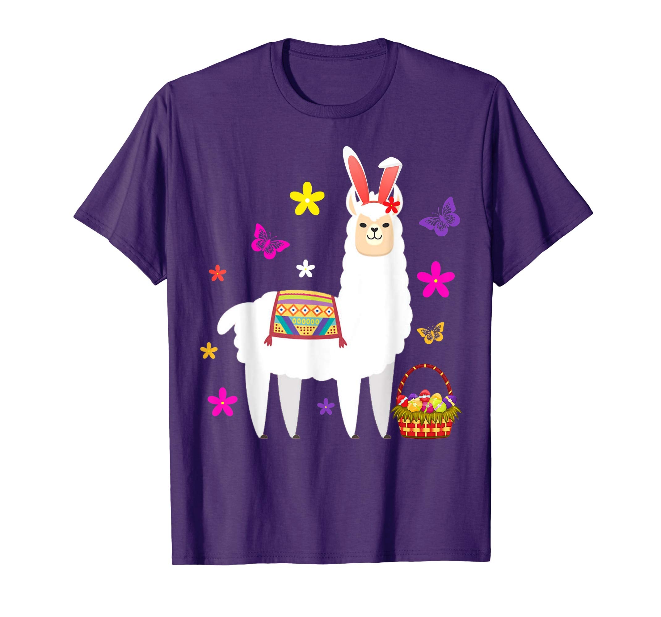 Funny Easter Llama with Bunny Ears T-Shirt Gift
