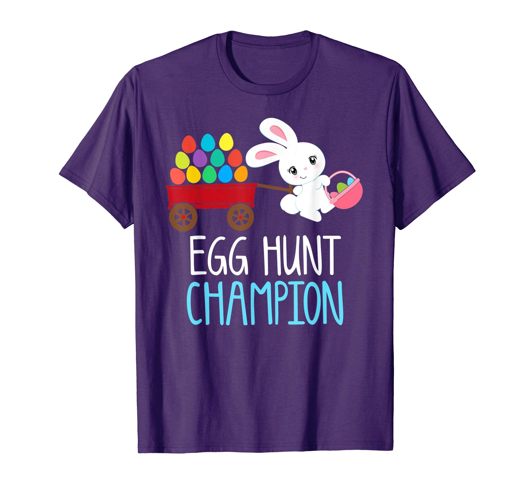 Easter Bunny T-Shirt Girls Kids Toddlers EGG HUNT CHAMPION