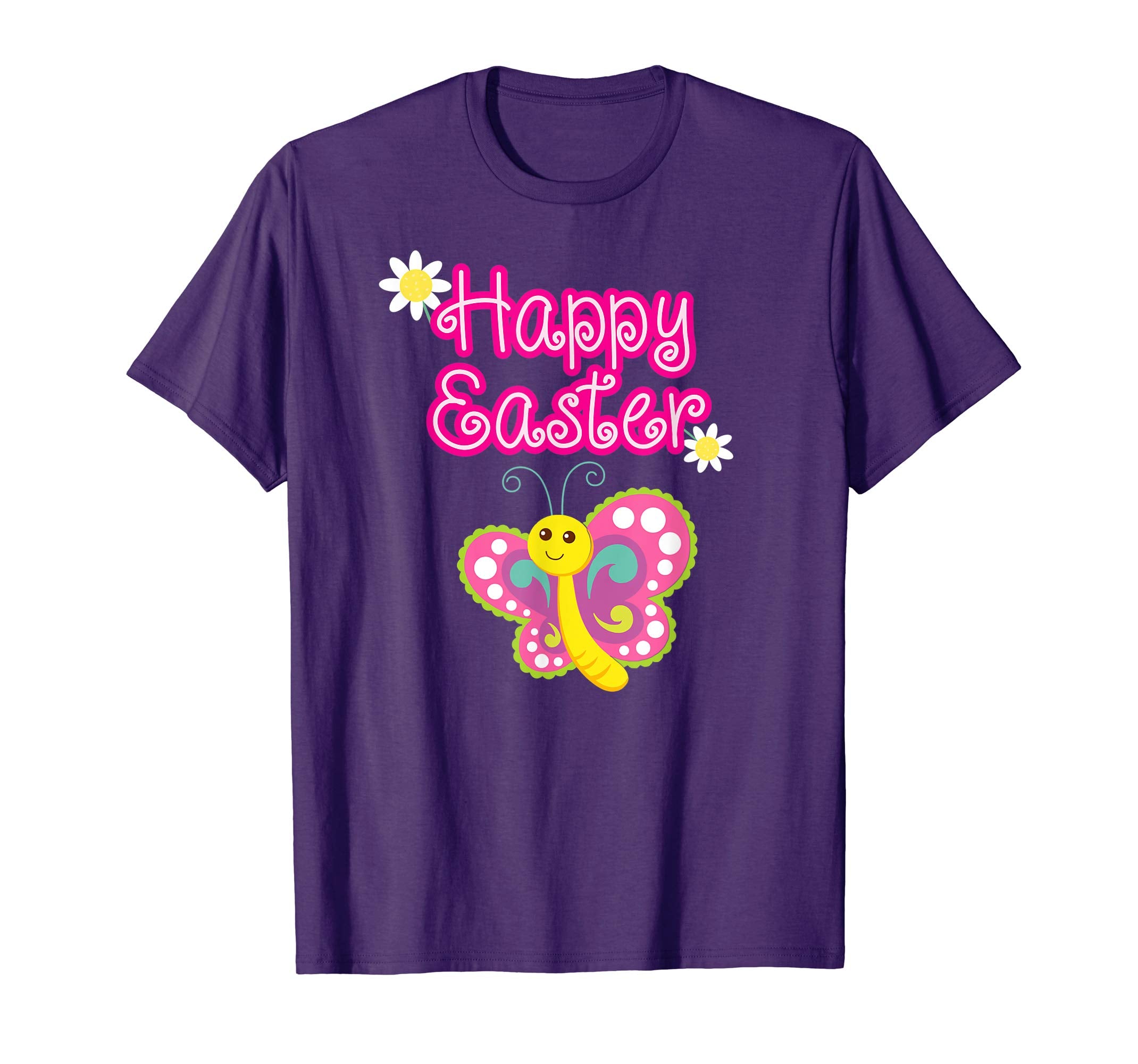 Happy Easter Sunflower and Butterfly Tee Shirt