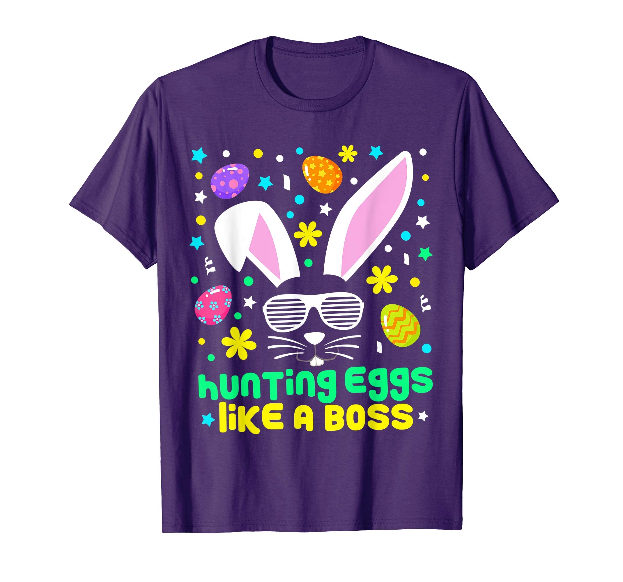 Cute Hunting Eggs Boss Easter Bunny Cool Novelty Shirt Gift