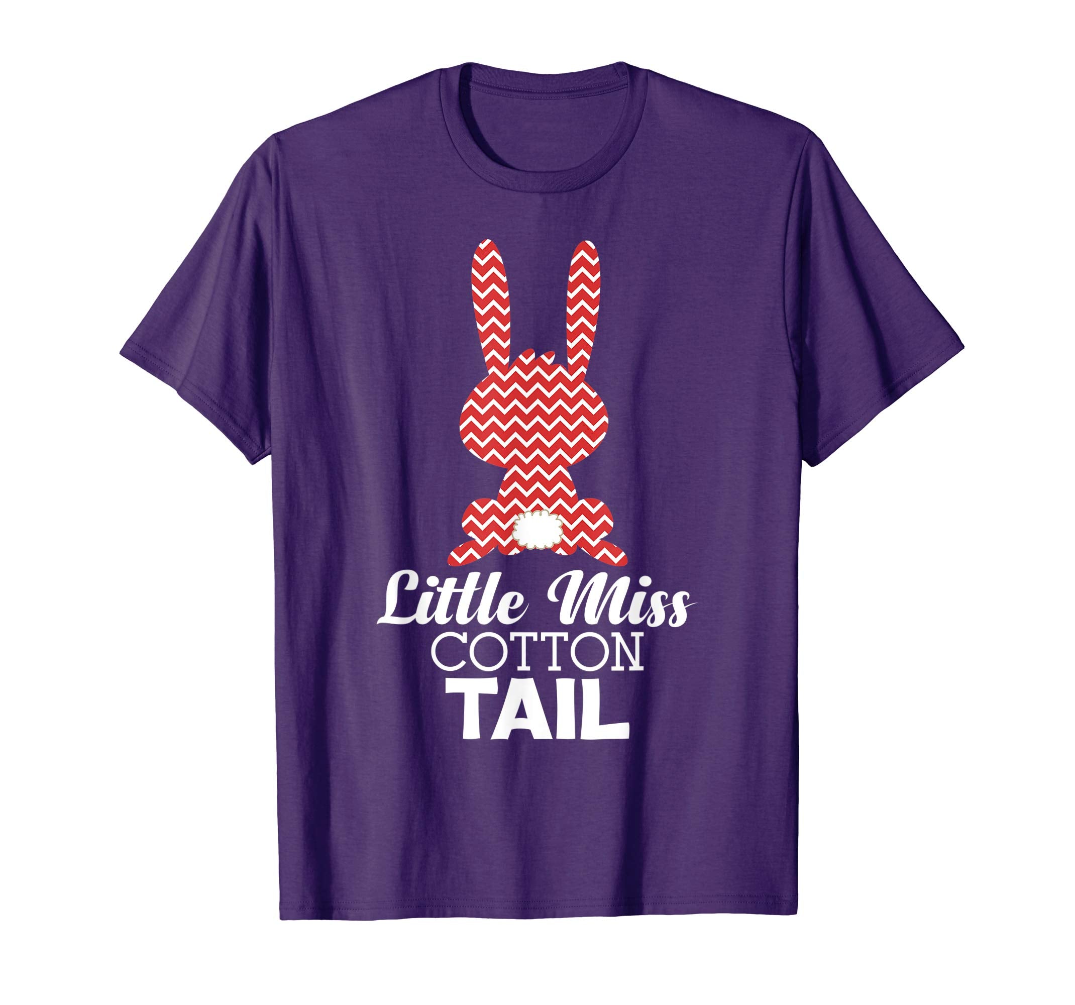 Little Miss Cotton Tail Bunny Happy Easter Day T-Shirt Egg