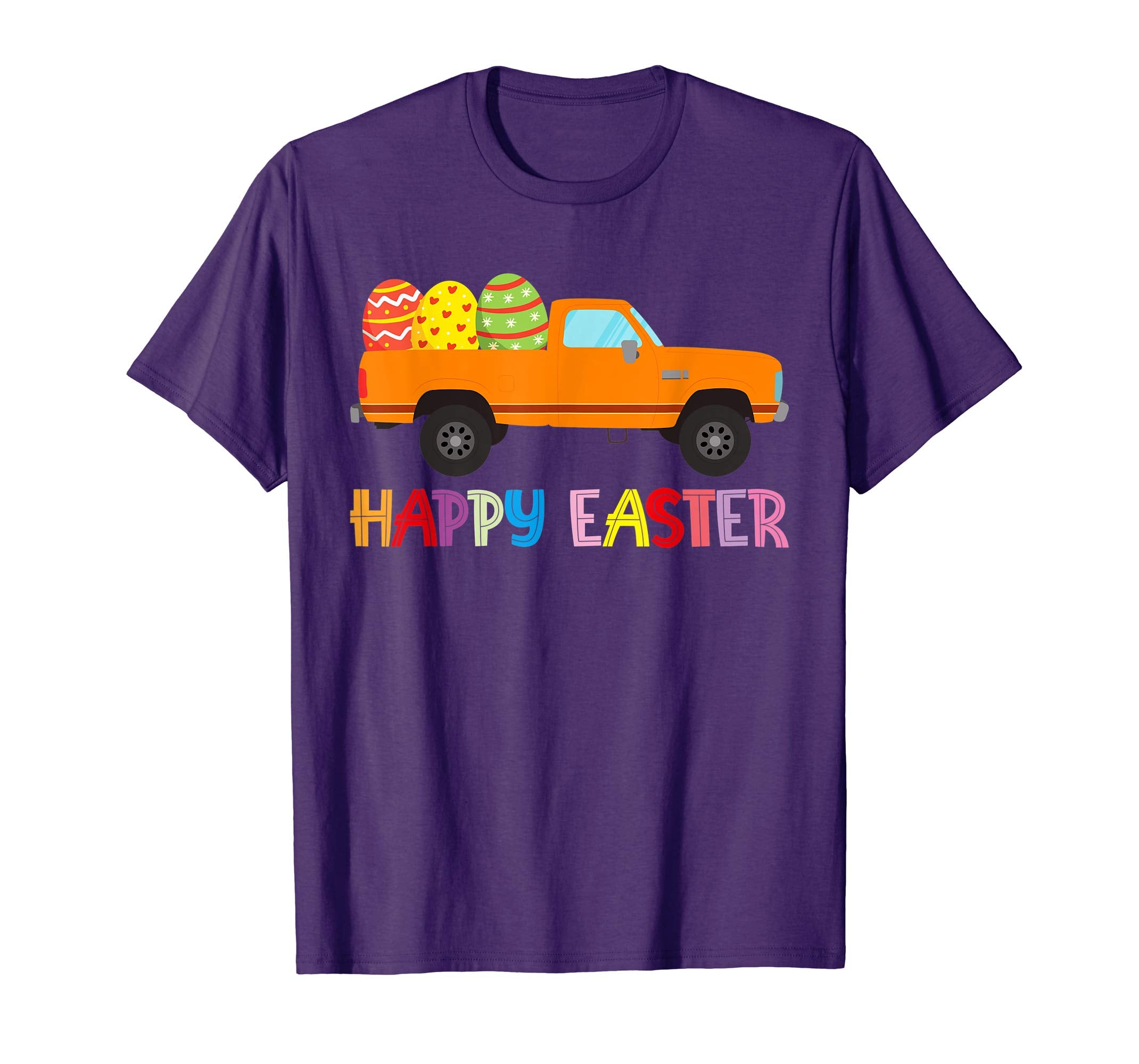 Happy Easter Truck Egg Hunt Is On Kids Boys Girls Shirt Gift