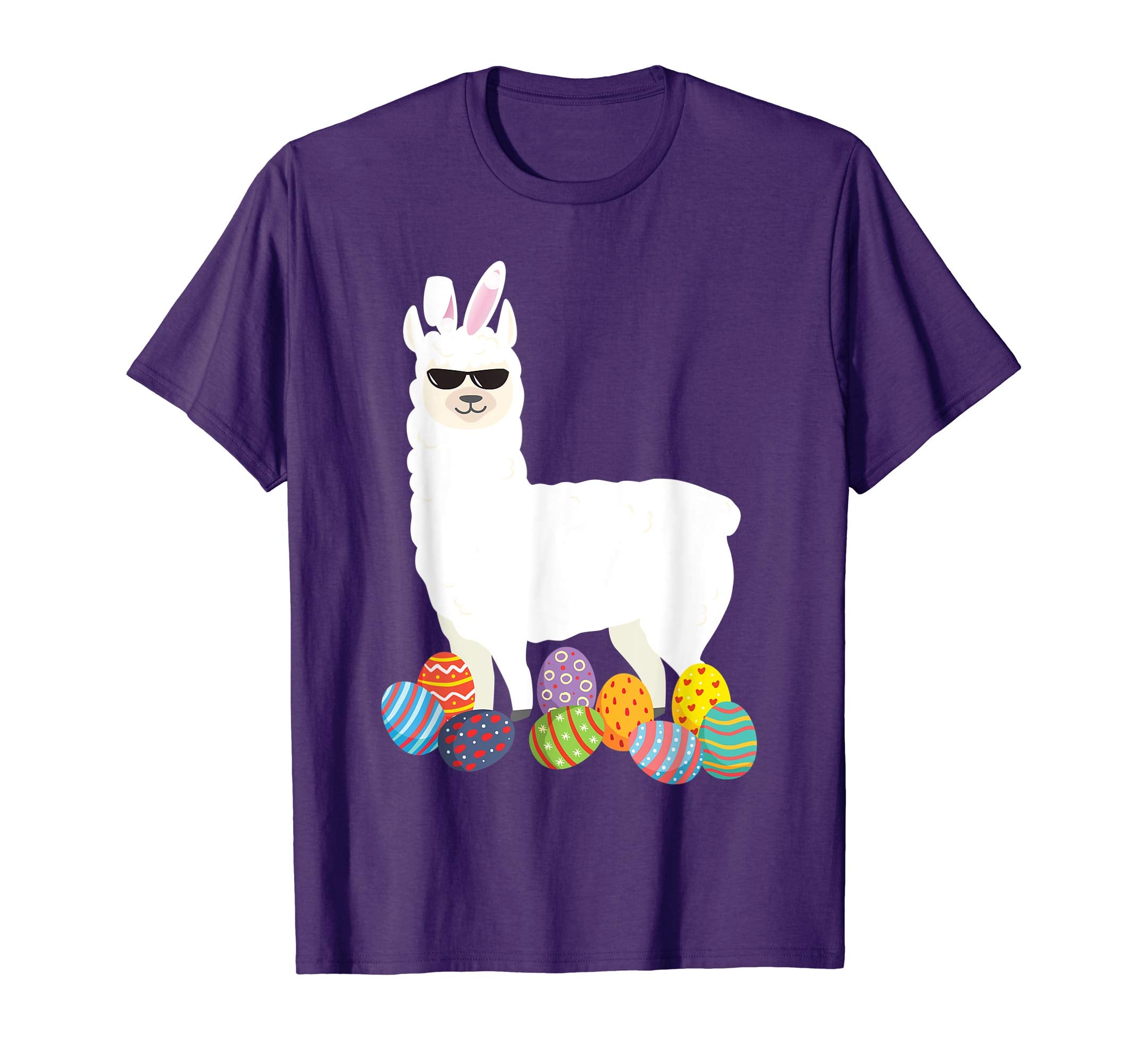 Llama Bunny Ear With Egg Easter Easter Day T - Shirt
