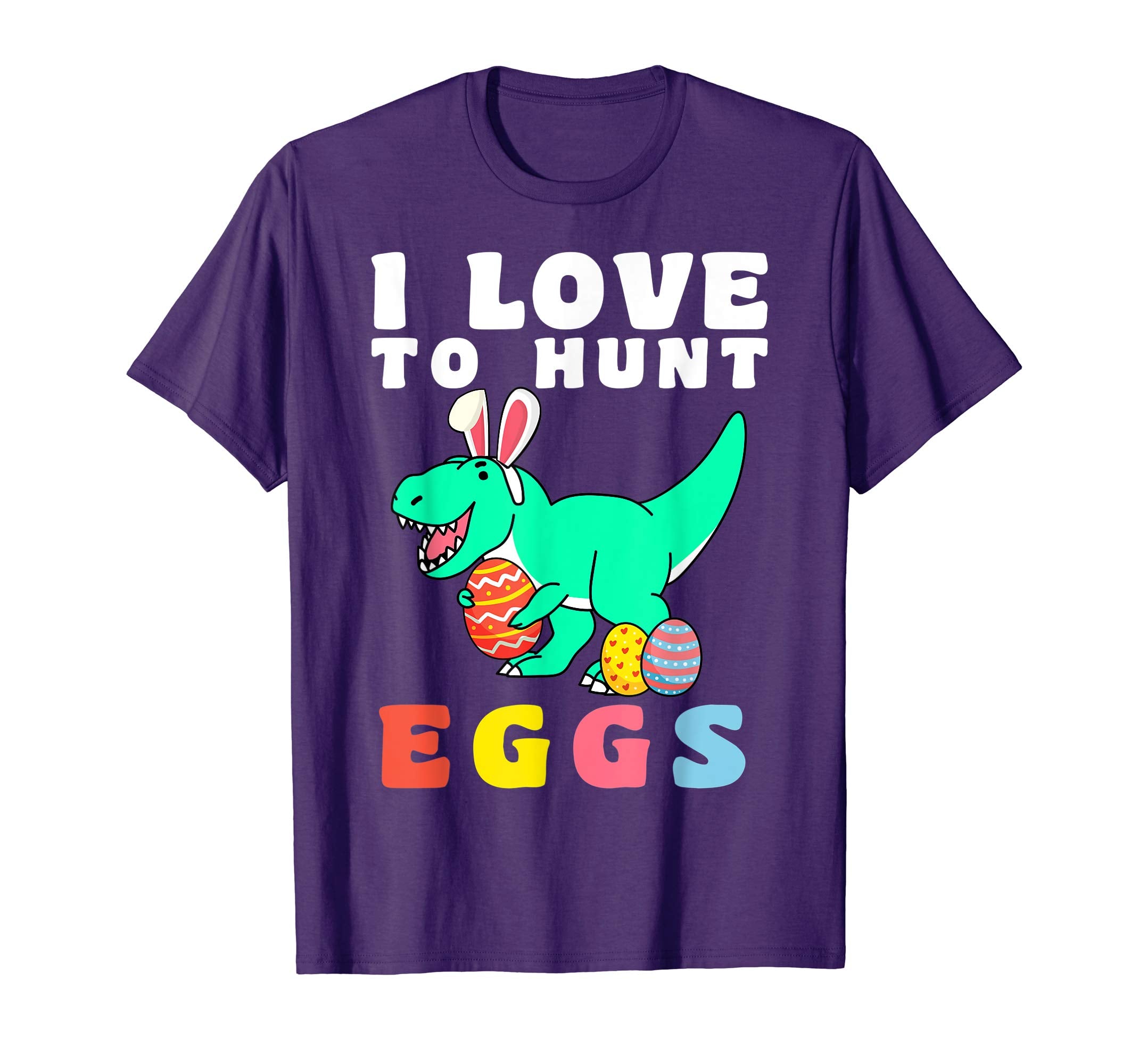 Easter Egg Hunt Shirt T Rex Dinosaur Bunny Easter Shirt Kids