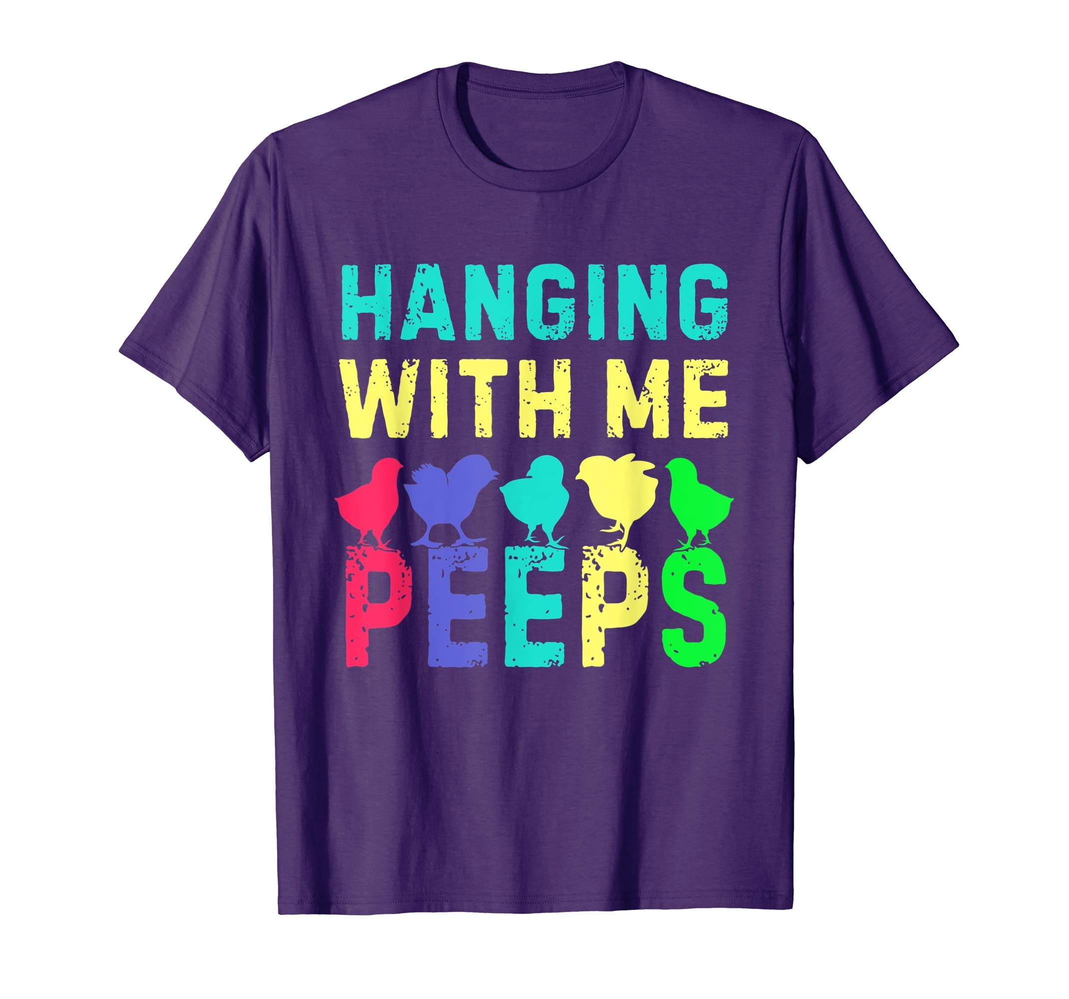 Hanging With My Peeps Happy Easter Kids Boys Girls T Shirt
