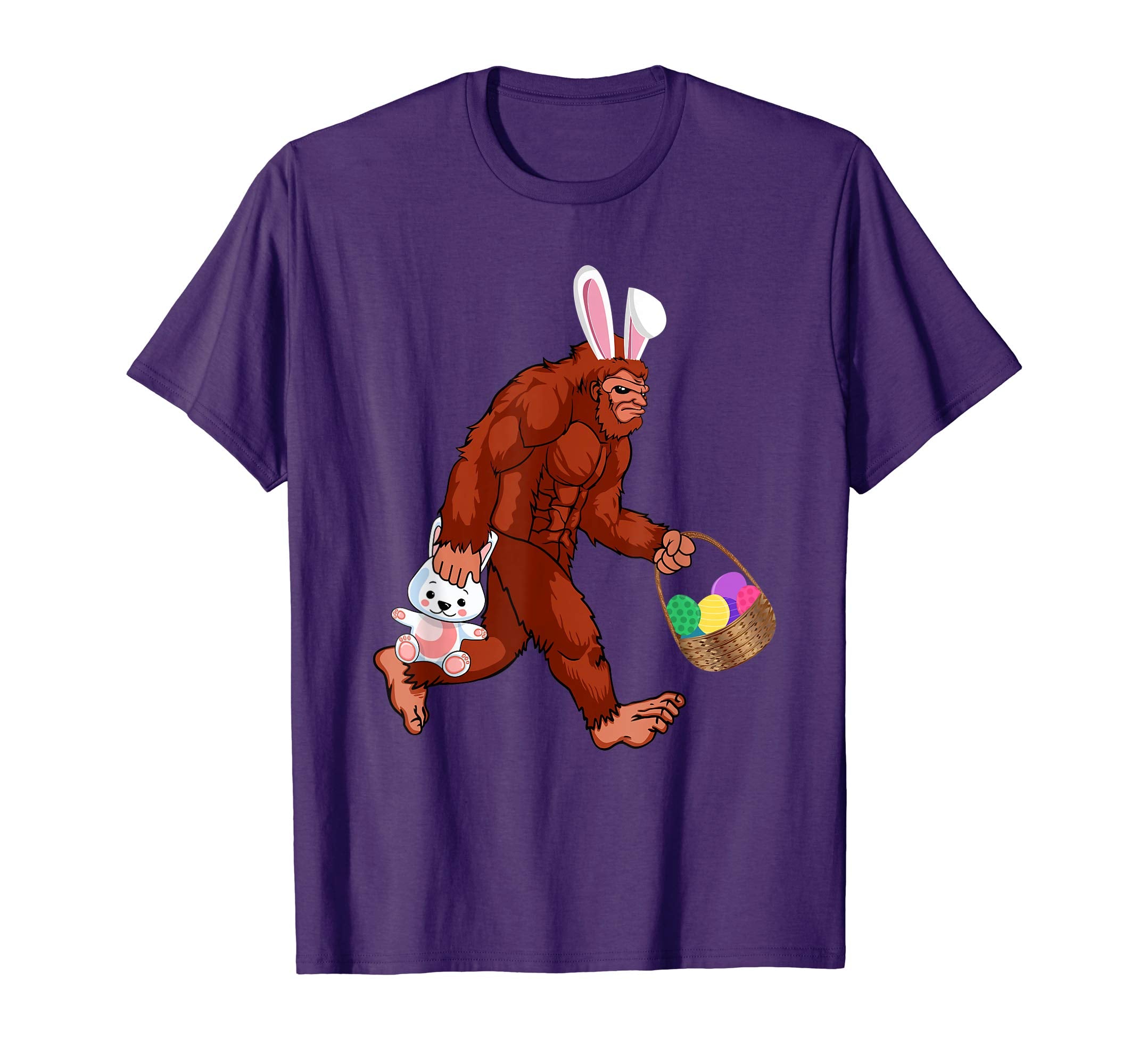 Easter Bigfoot Sasquatch Shirt Bunny Egg Hunting Gift Tee