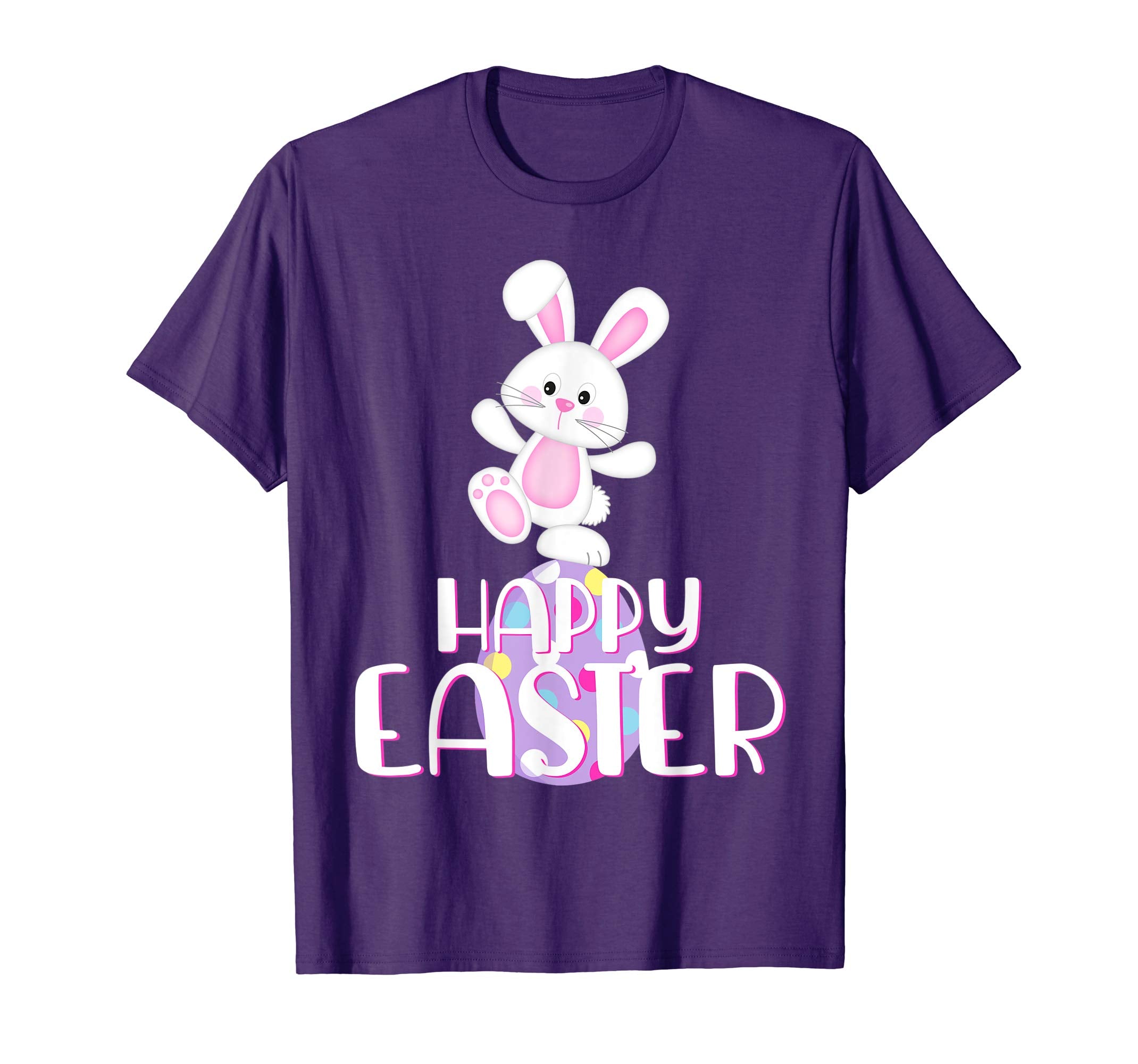 Happy Easter Shirt Cute Bunny &amp; Colorful Egg Easter Gift