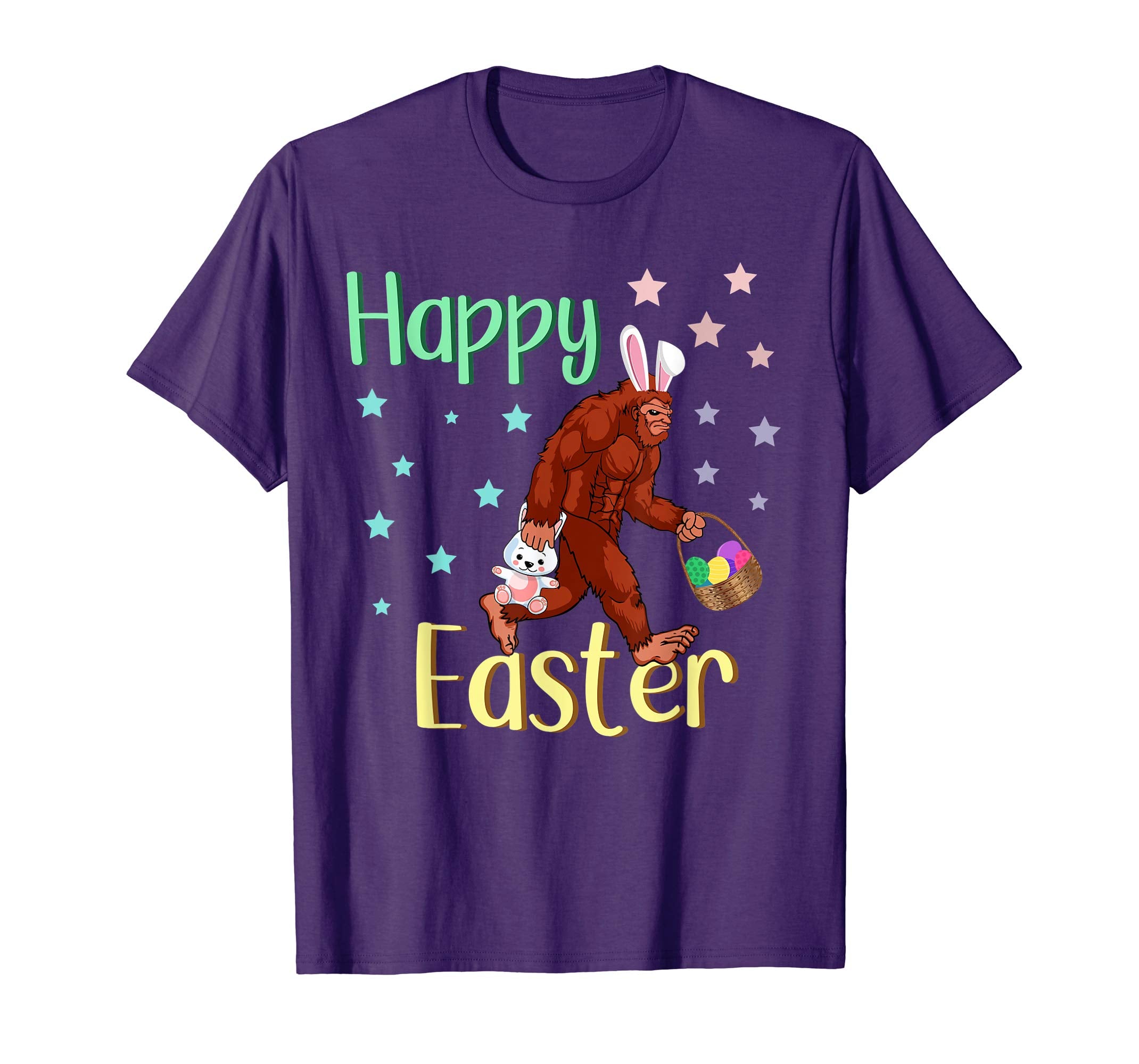 Easter Bigfoot Sasquatch Shirt Bunny Egg Hunting Gift Tee