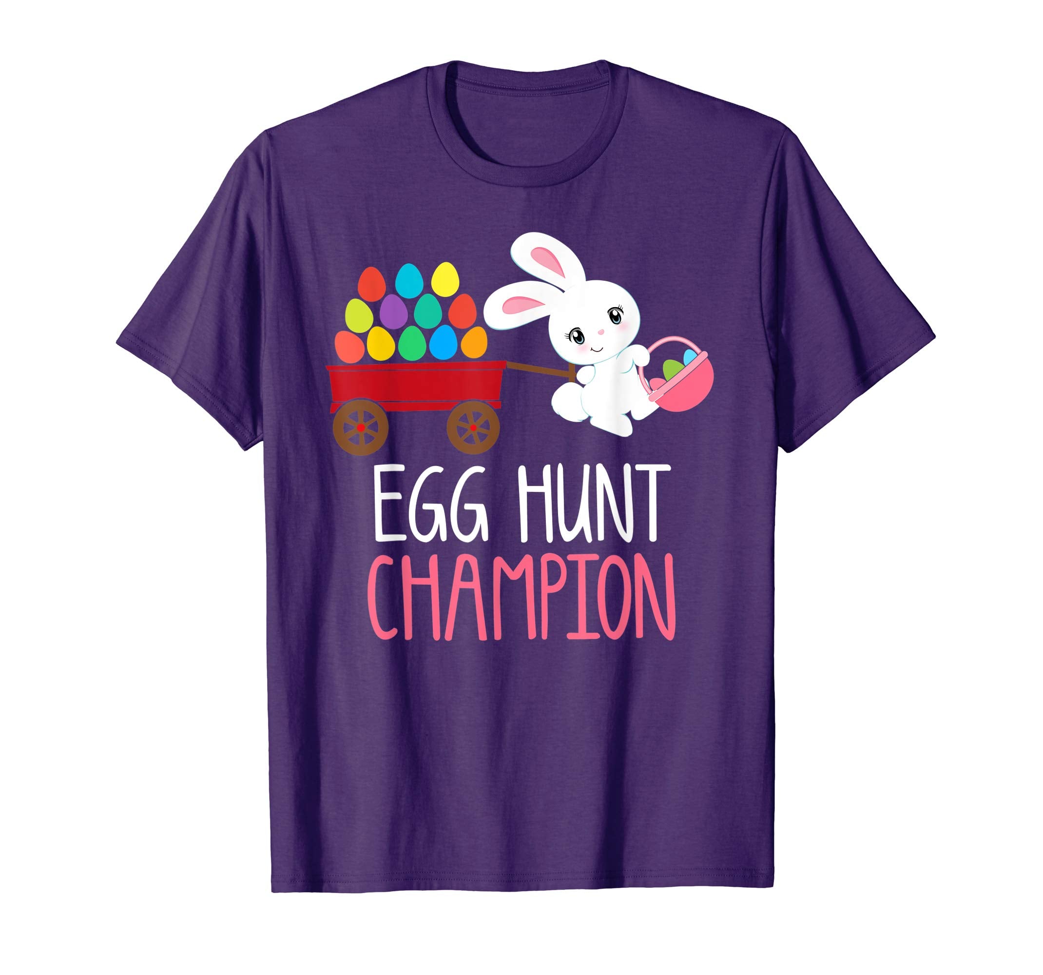 Easter EGG HUNT CHAMPION Bunny T-Shirt Girls Kids Toddlers