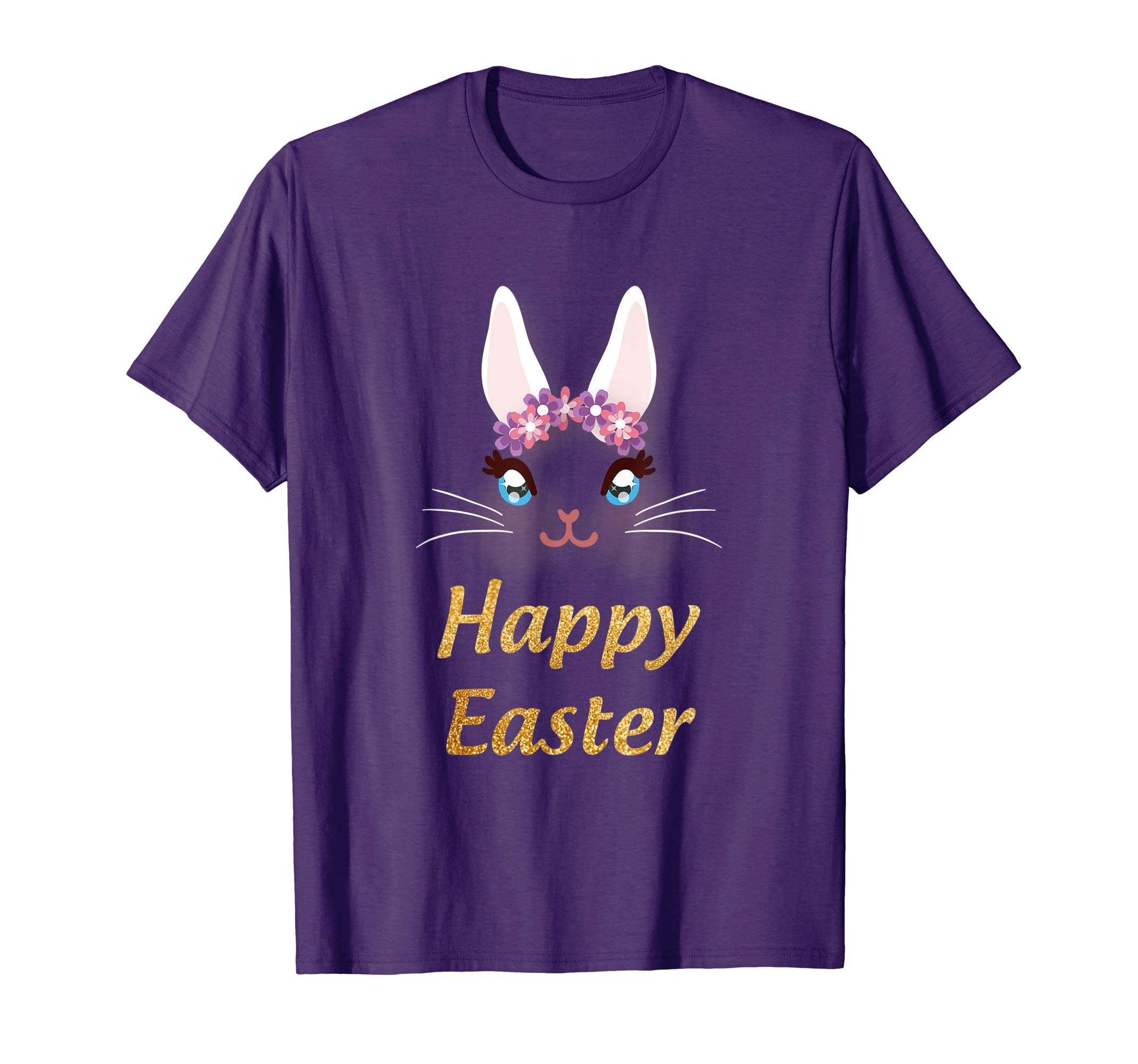 Happy Easter Bunny Princess T Shirt Easter Gift For Girls