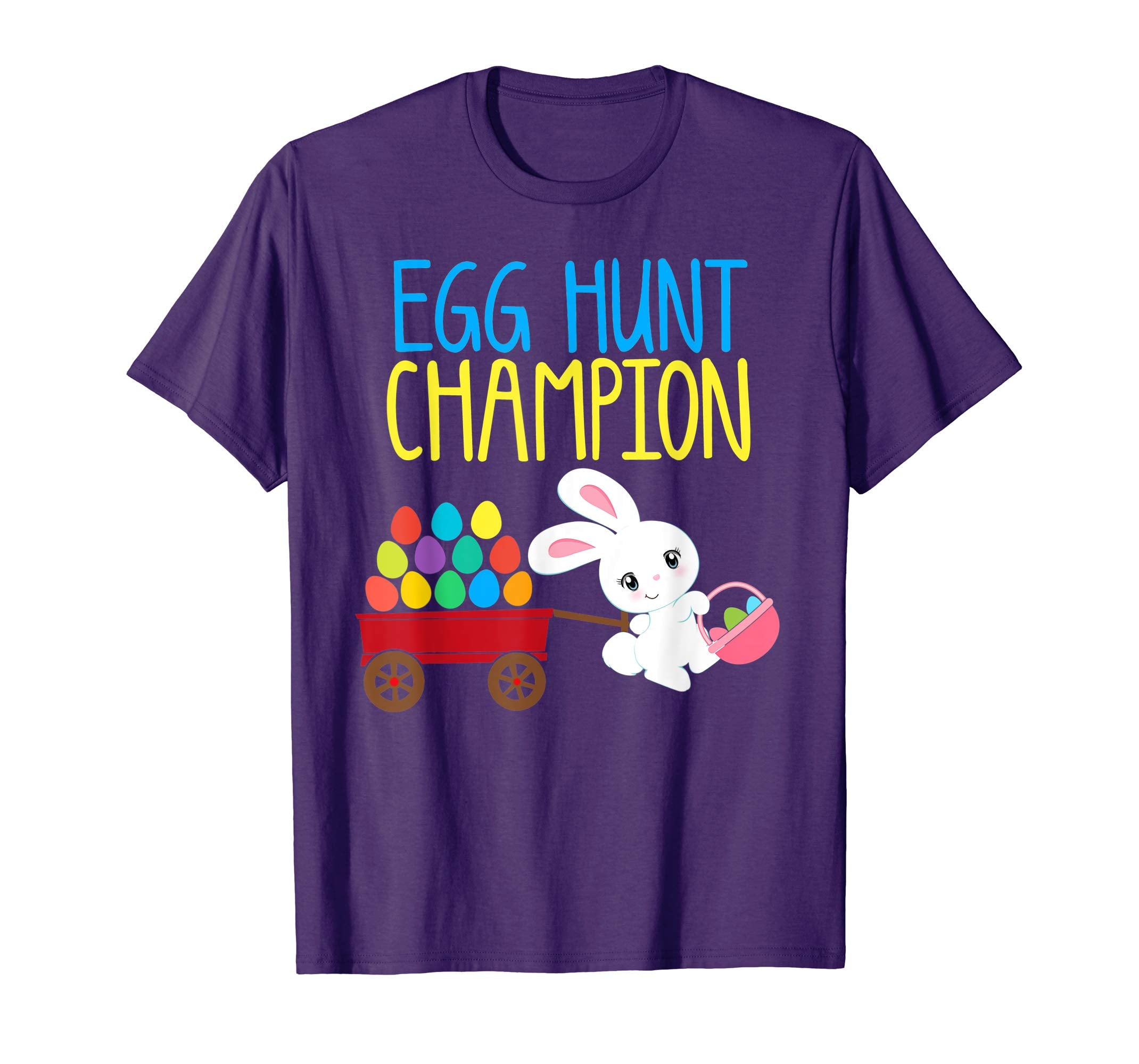 Easter EGG HUNT CHAMPION Bunny T-Shirt Girls Kids Toddlers
