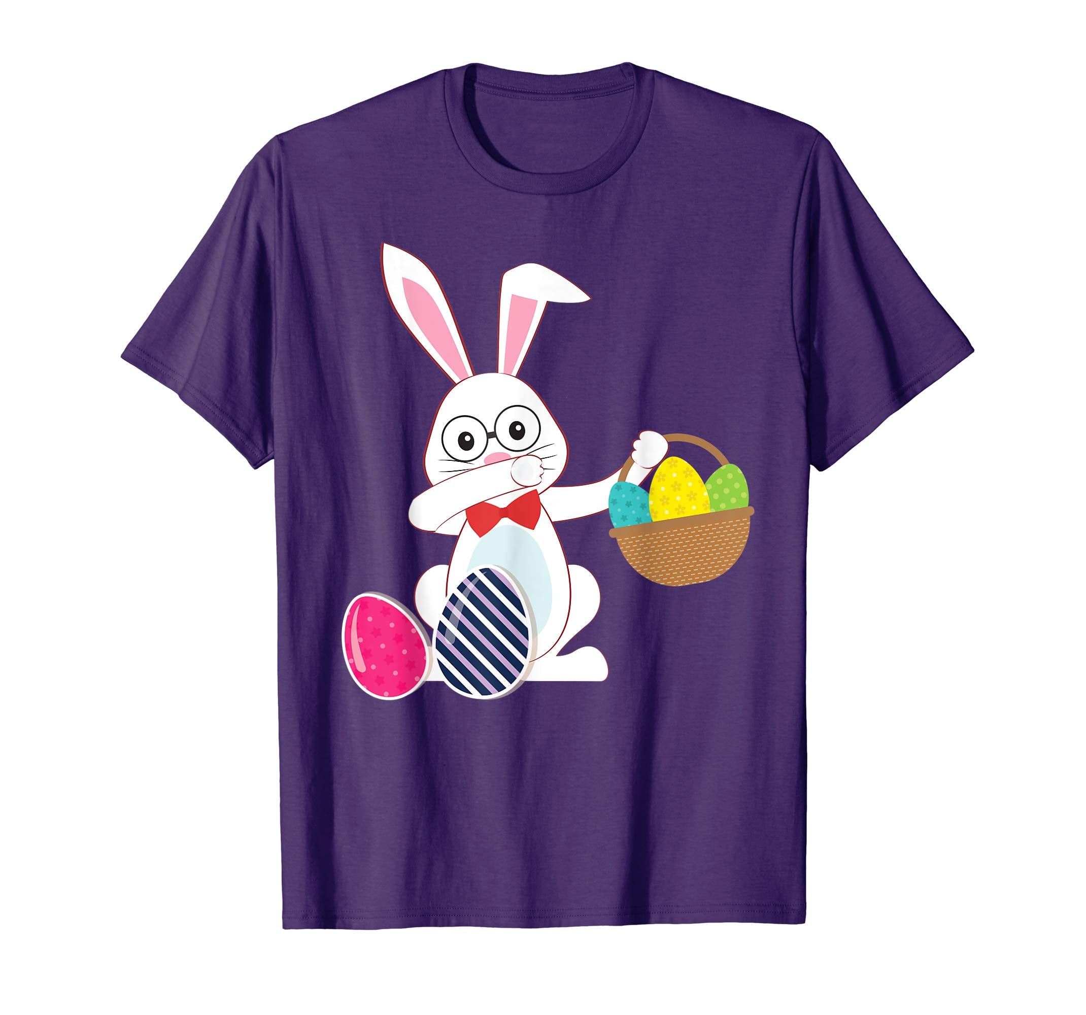 Cute Bunny Dab Dabbing Around The Easter Eggs T-Shirt Lovely