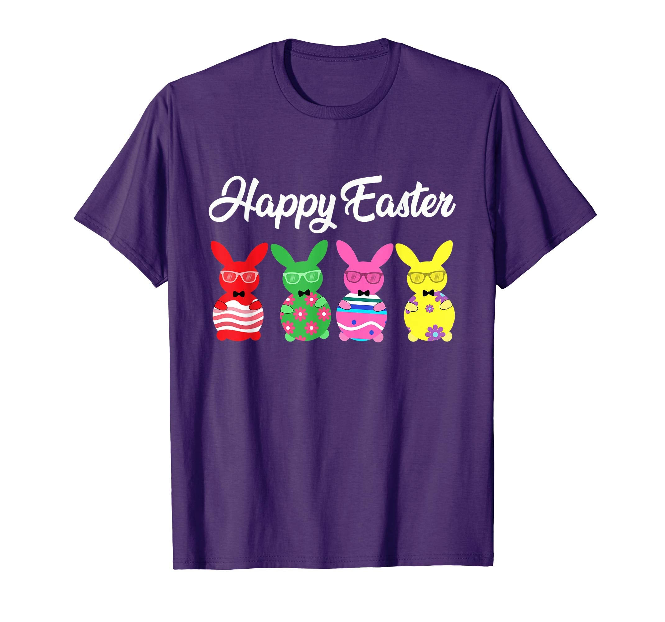 Easter T Shirt Happy Easter Bunny Eggs Tshirt Colorful Gift