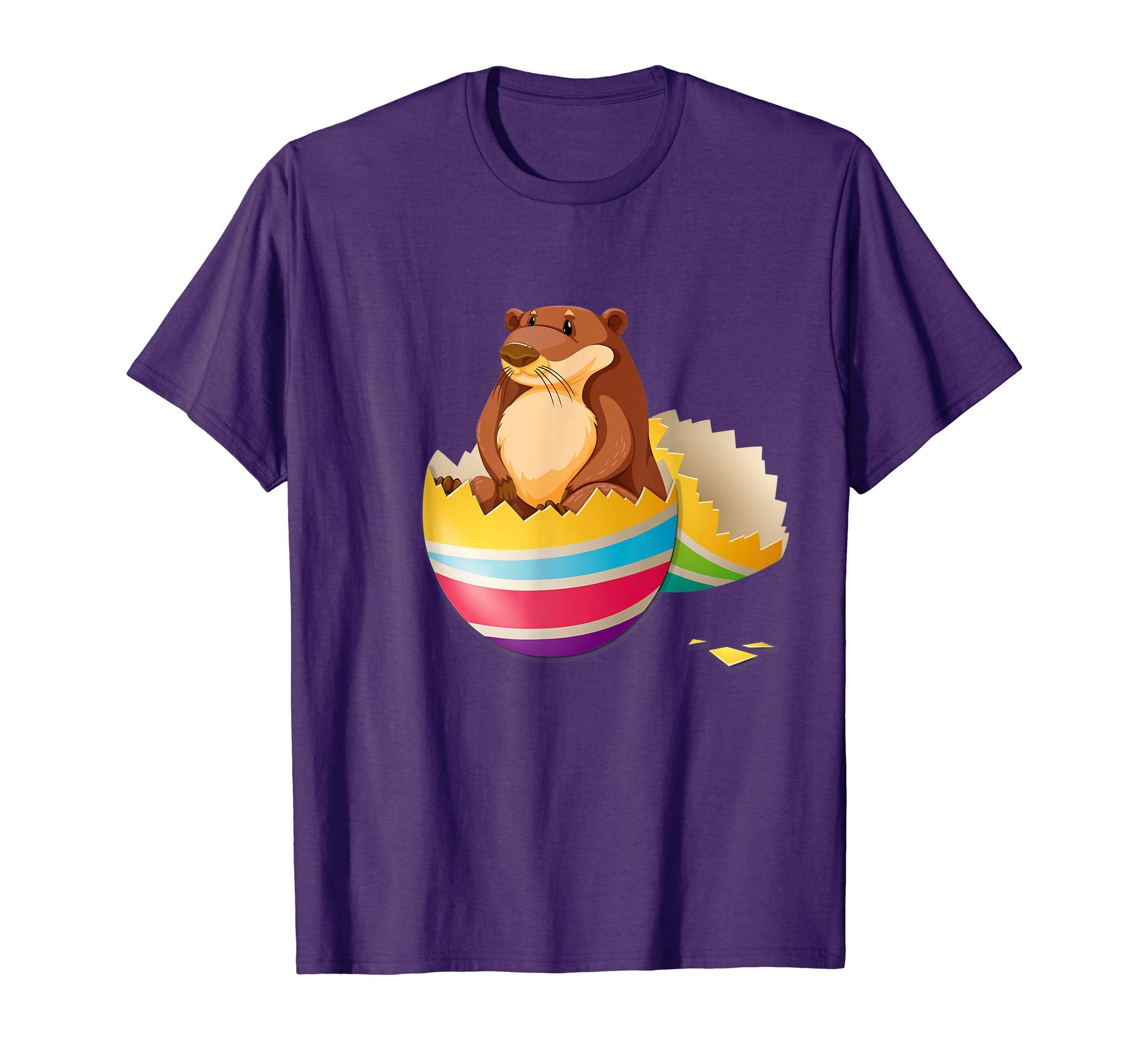Baby Otter Hatching From Easter Egg Easter Day Shirt
