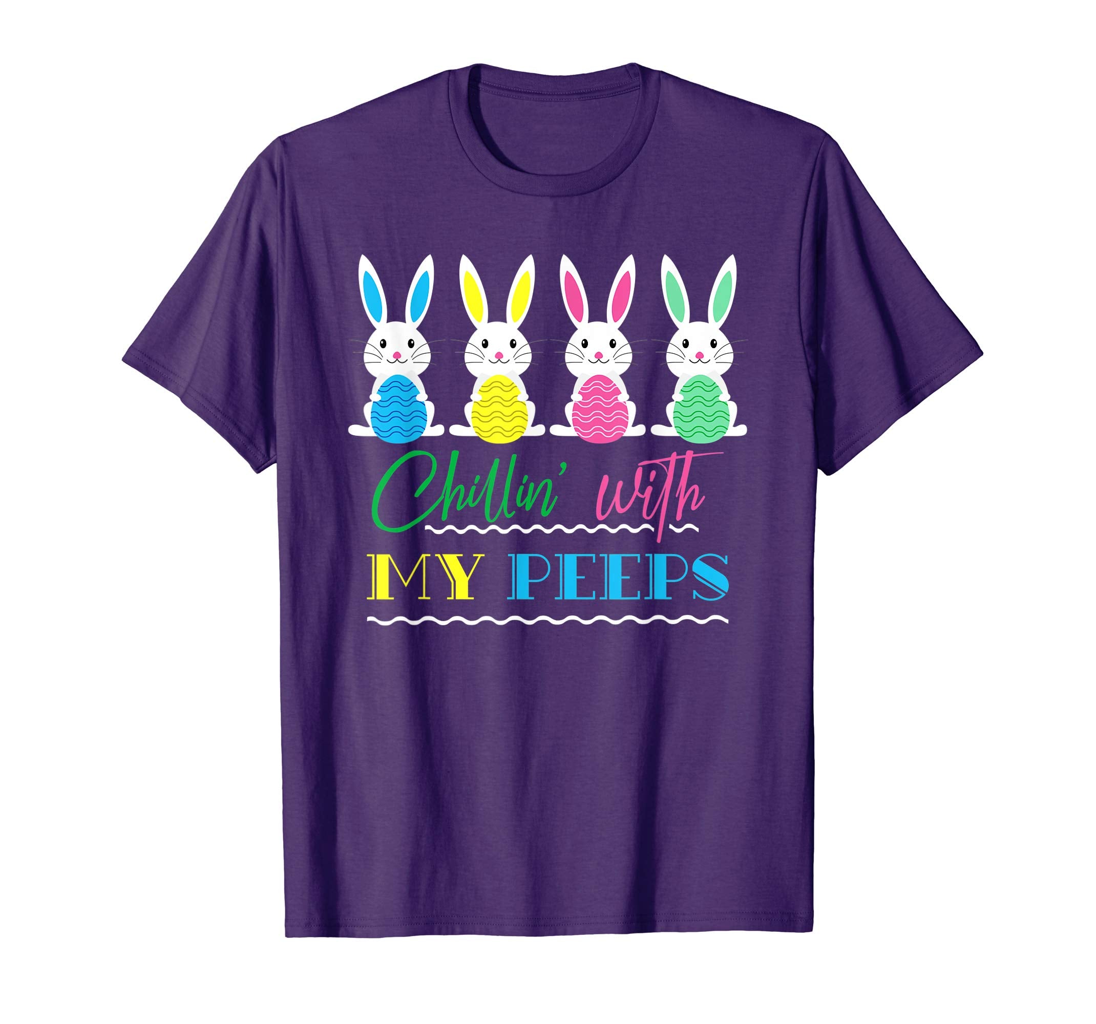 Funny Easter Chillin' with my Peeps Bunnies T-Shirt
