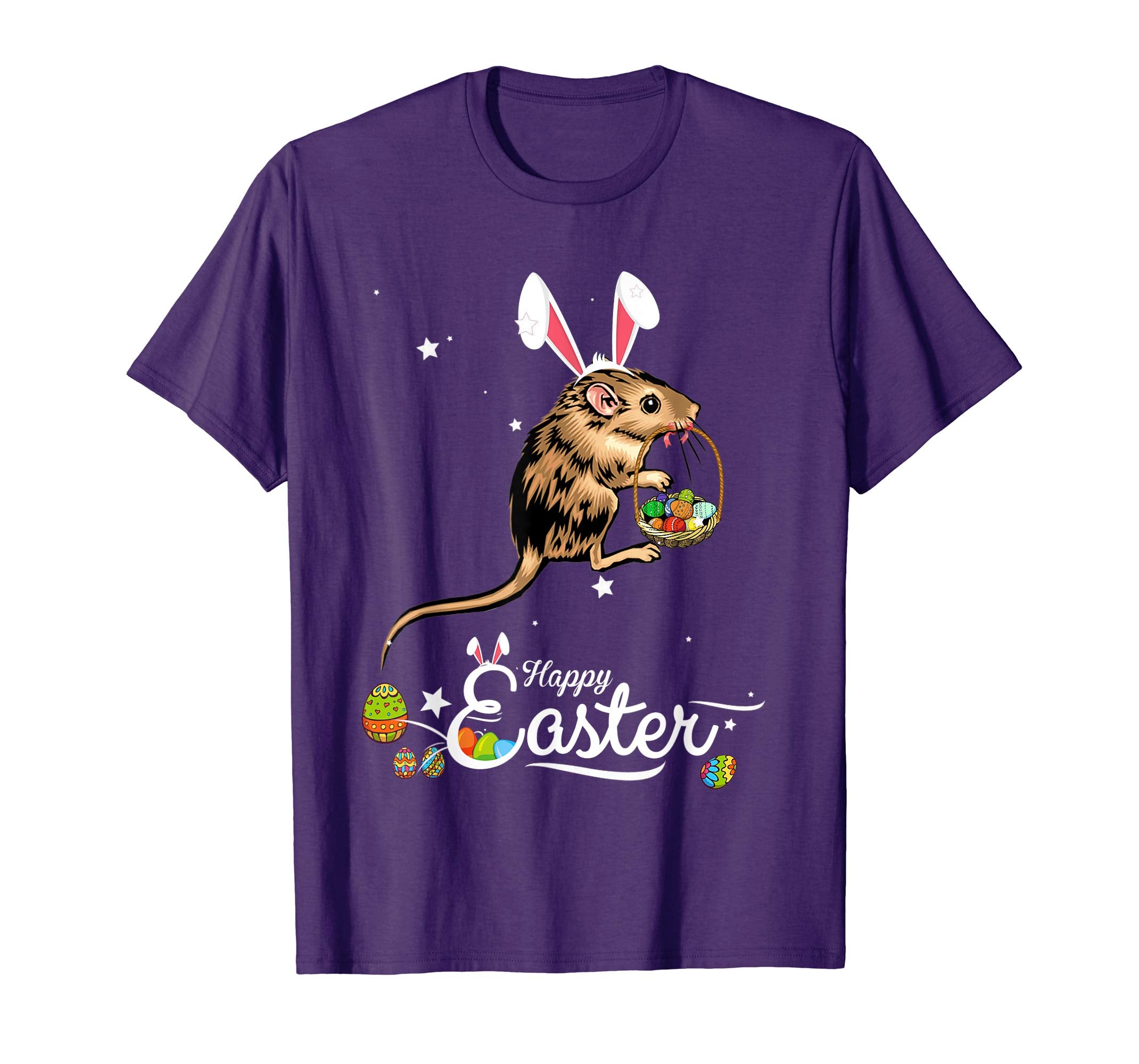 Cute Easter Mouse with Bunny Ears and Eggs T Shirt