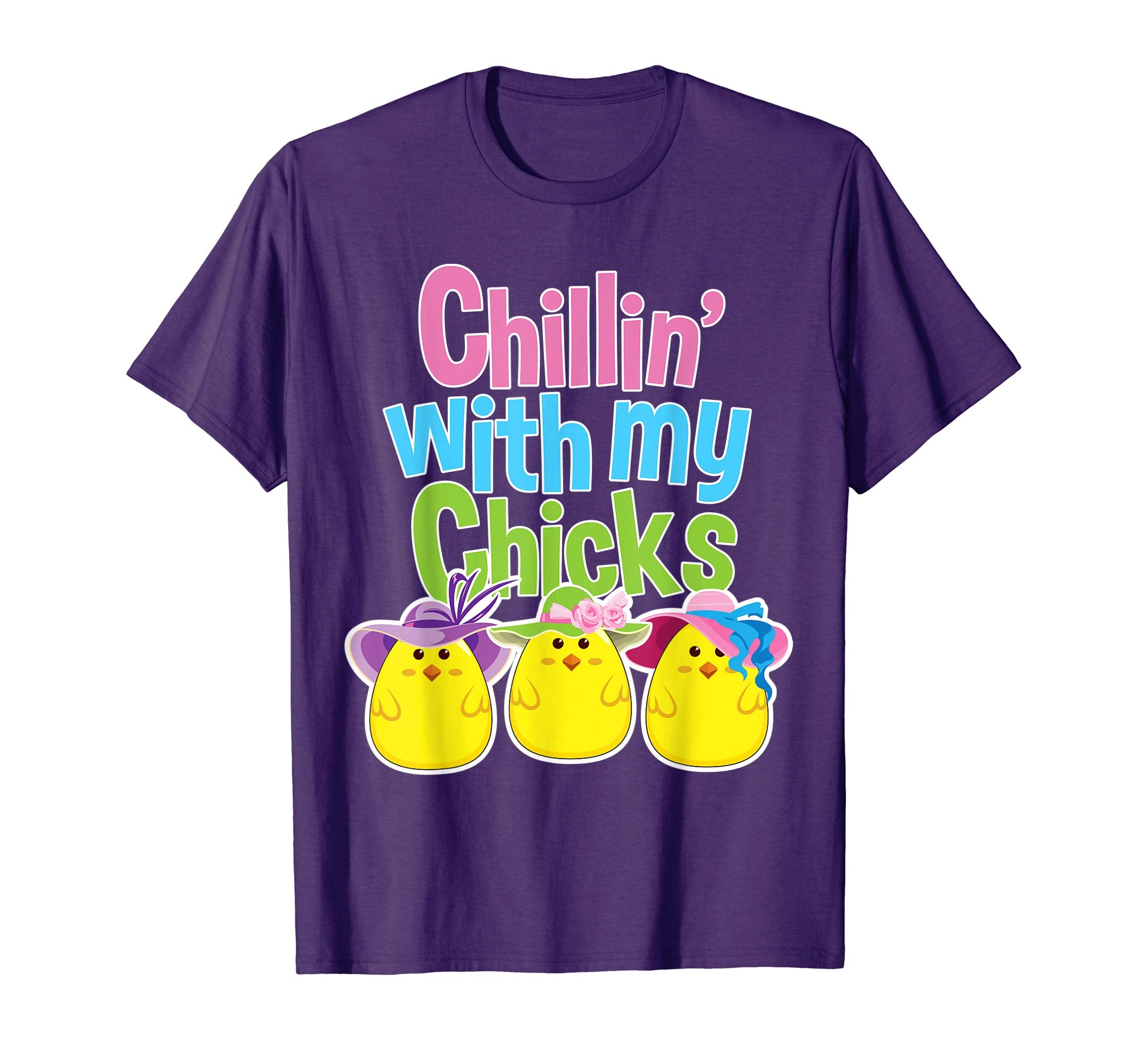 Cute Easter tshirt Chillin with my Chicks Egg Hunt Shirt Tee