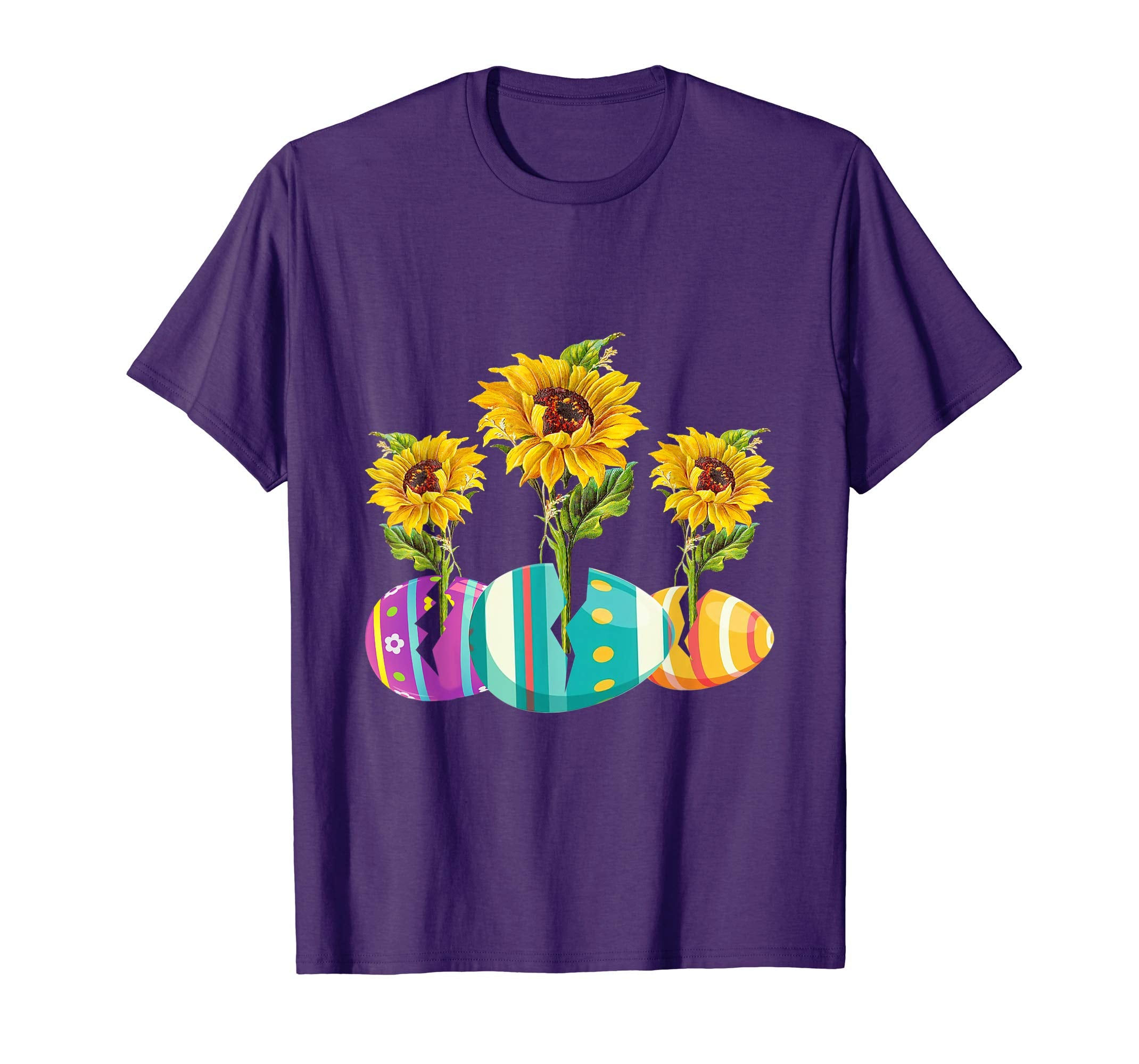 Happy Easter Eggs Sunflower Gift T-Shirt