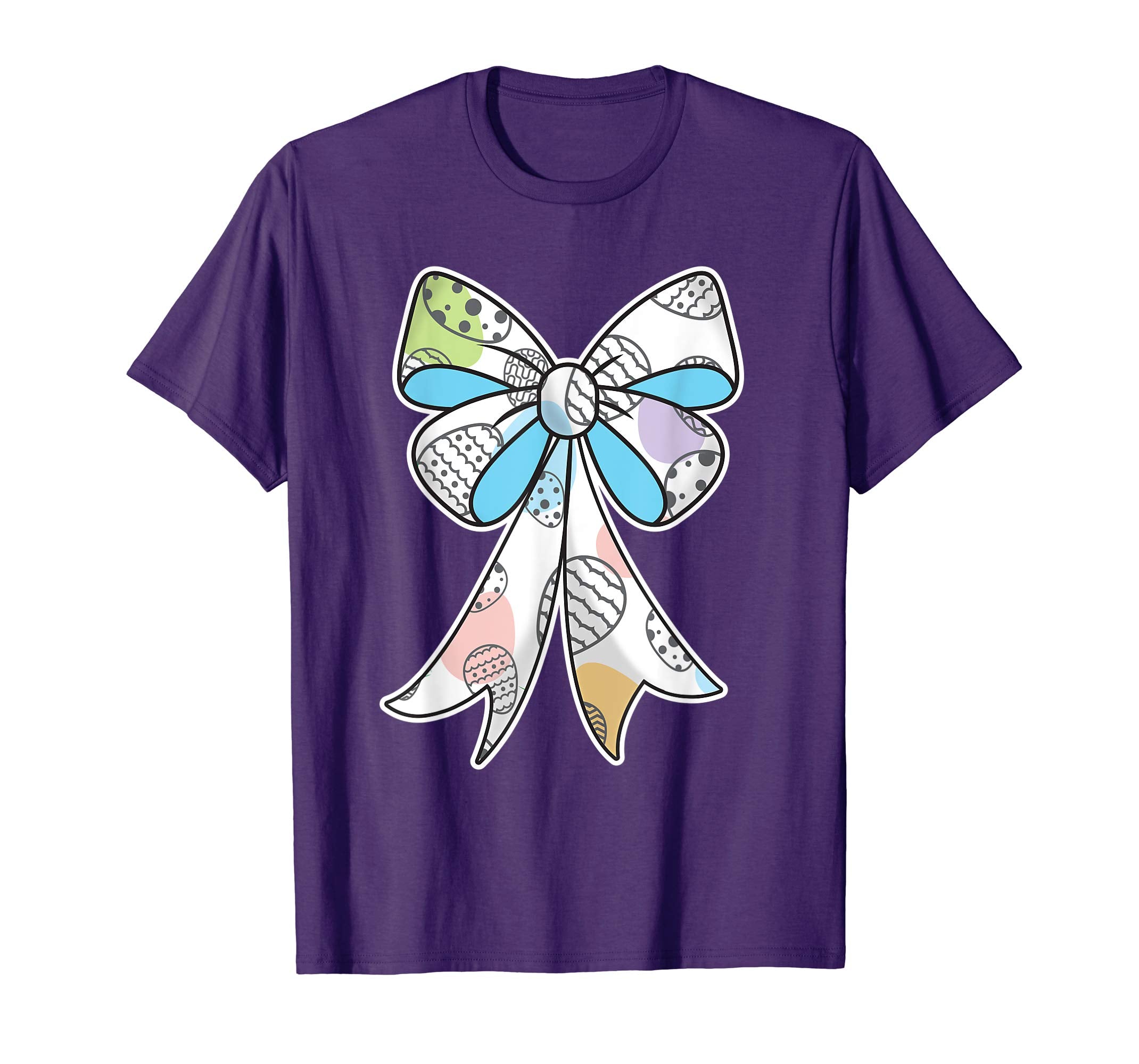 Cute Easter shirt for Girls Bow t-shirt Egg Hunt Bunny Tee