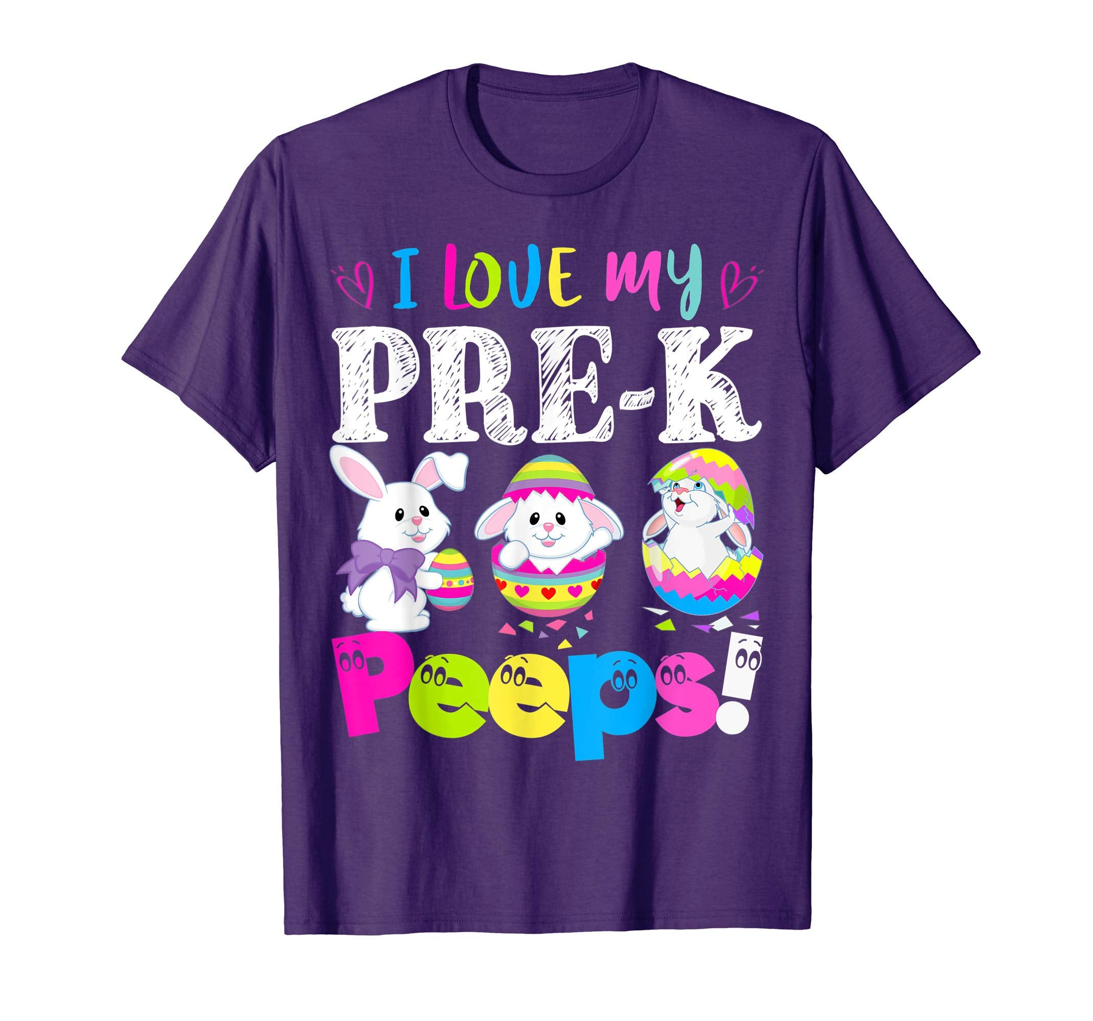 I Love My Pre-K Peeps Easter Bunny Gift T-Shirt