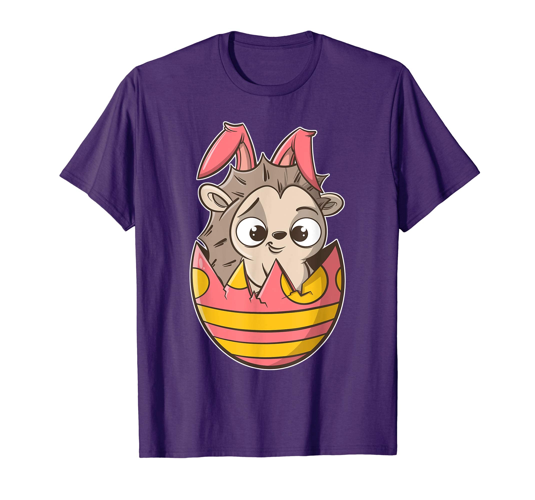Hedgehog Bunny Easter T Shirt for Boys, Girls, &amp; Adults