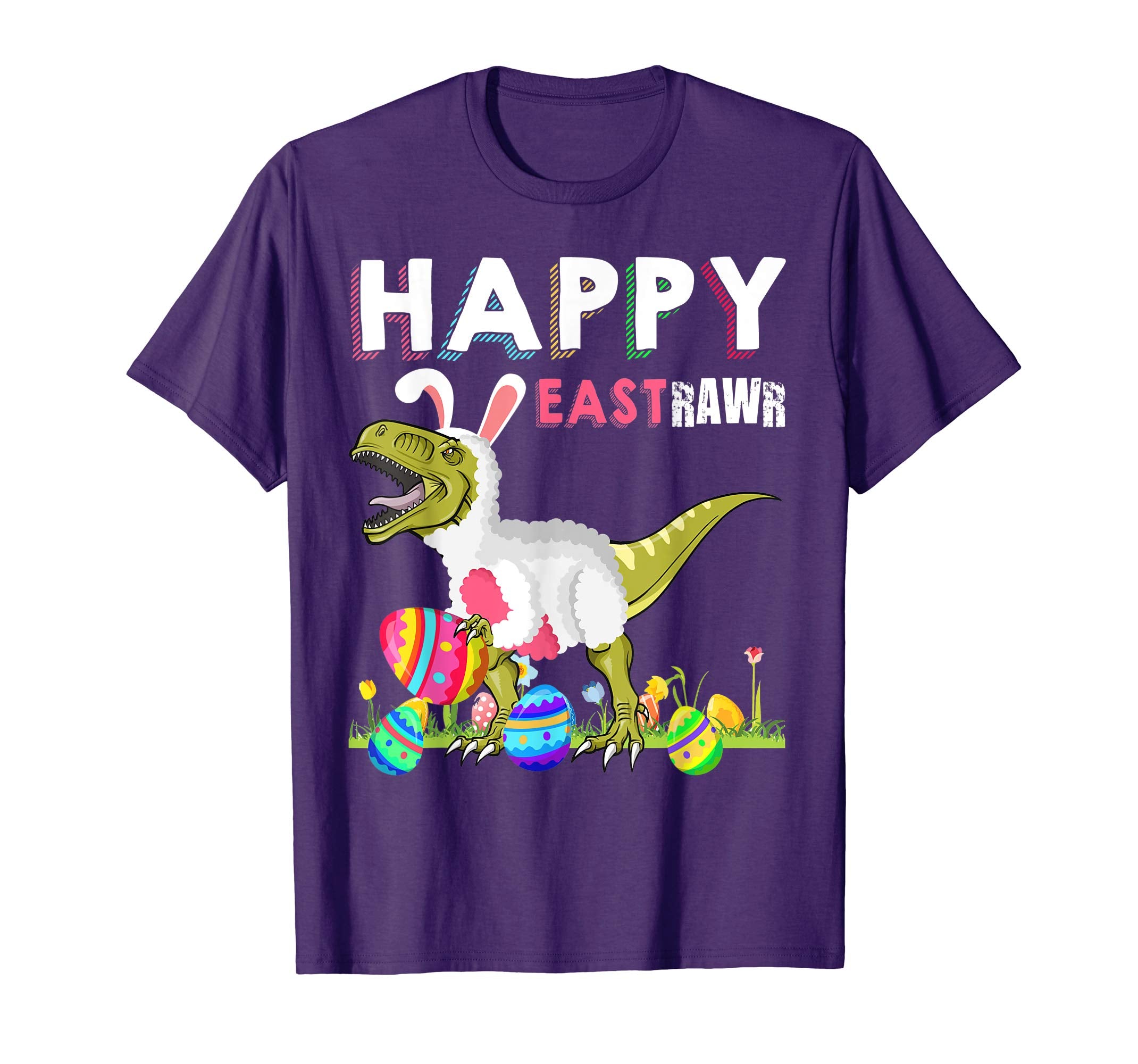 Rawr T-Rex Dinosaur Easter Shirt Gift For Son Kids Toodler