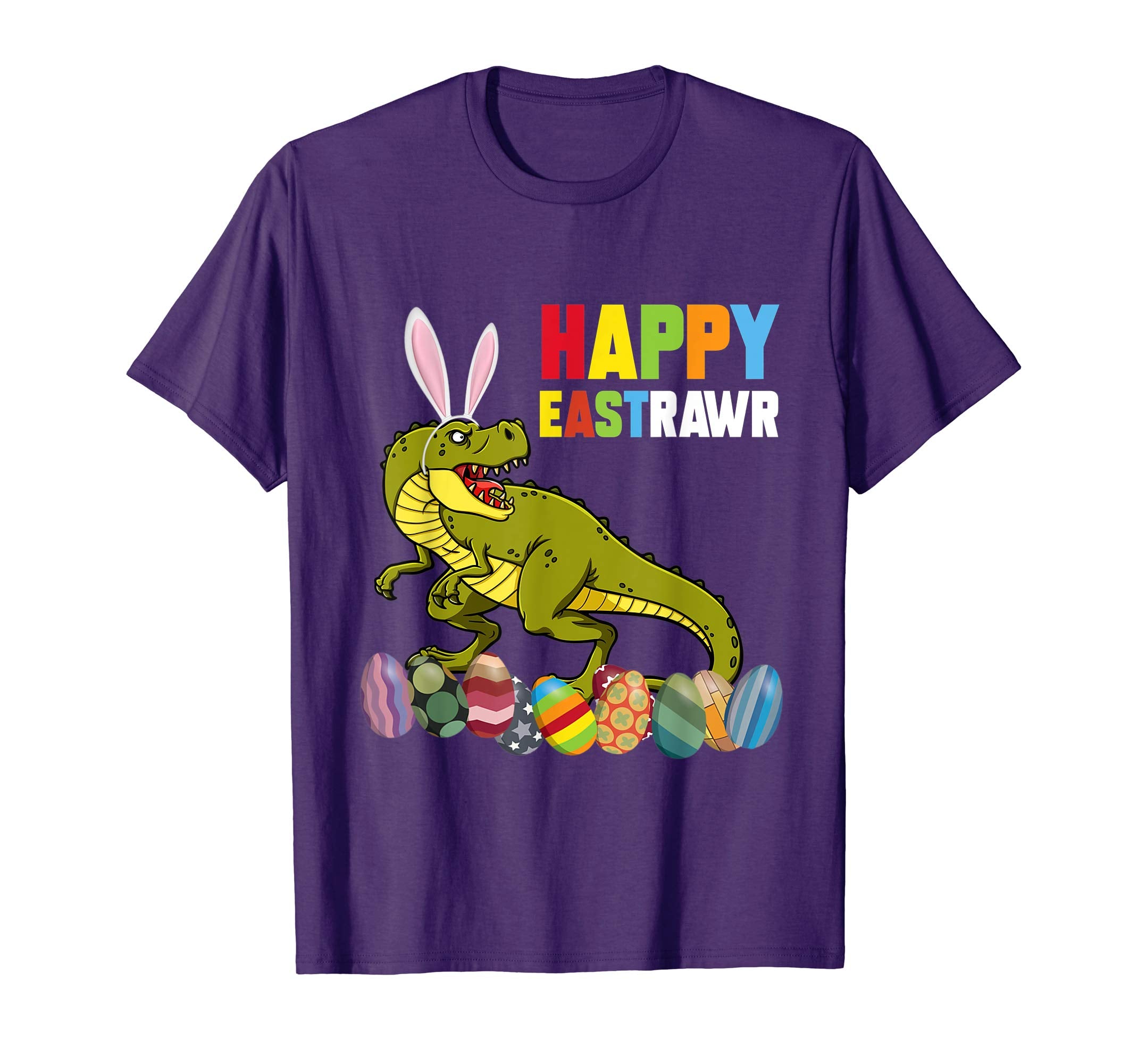Happy Eastrawr Rex Dinosaur Easter with Bunny and Egg Shirt