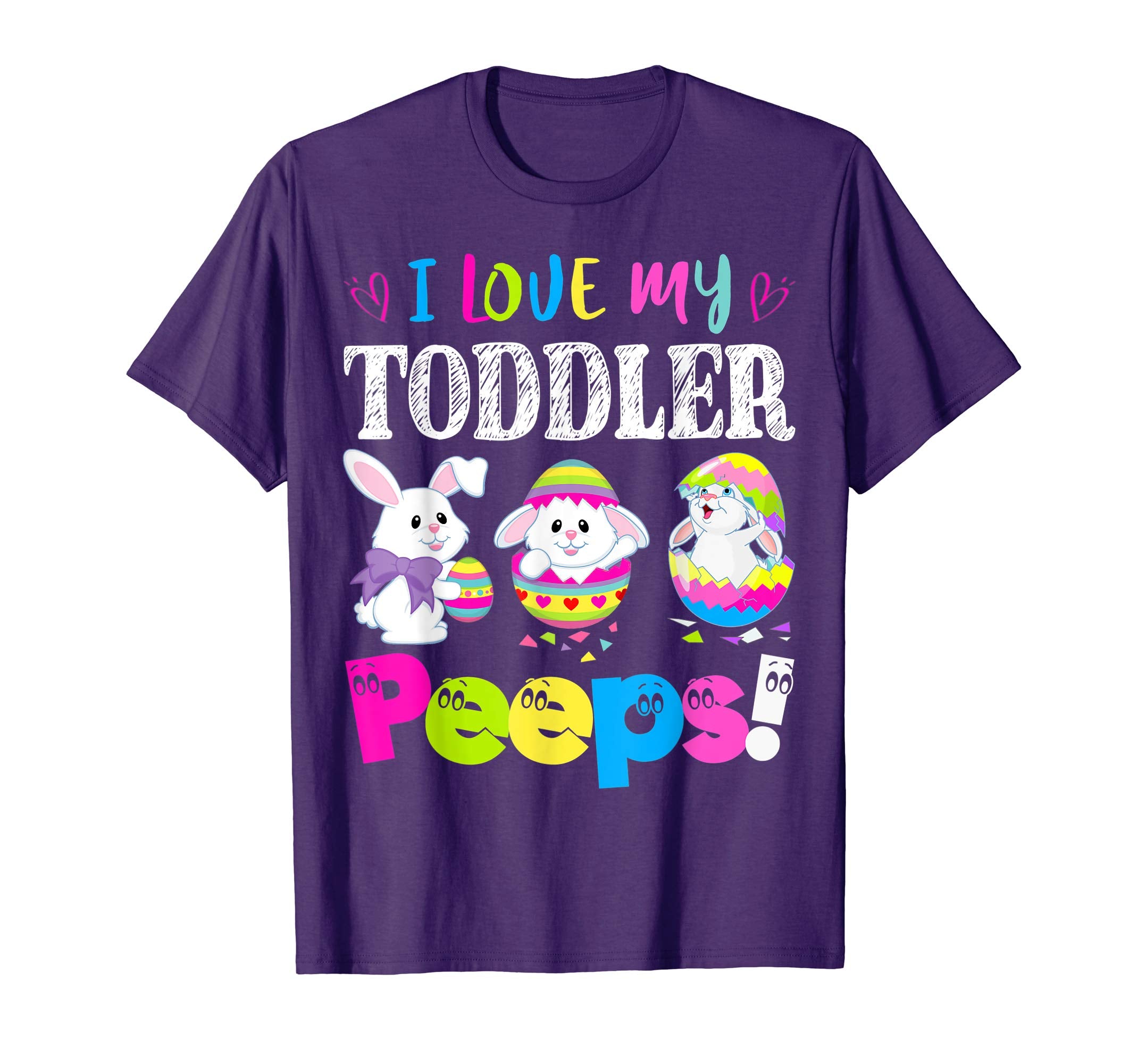 I Love My Toddler Peeps Easter Bunny Gift T-Shirt