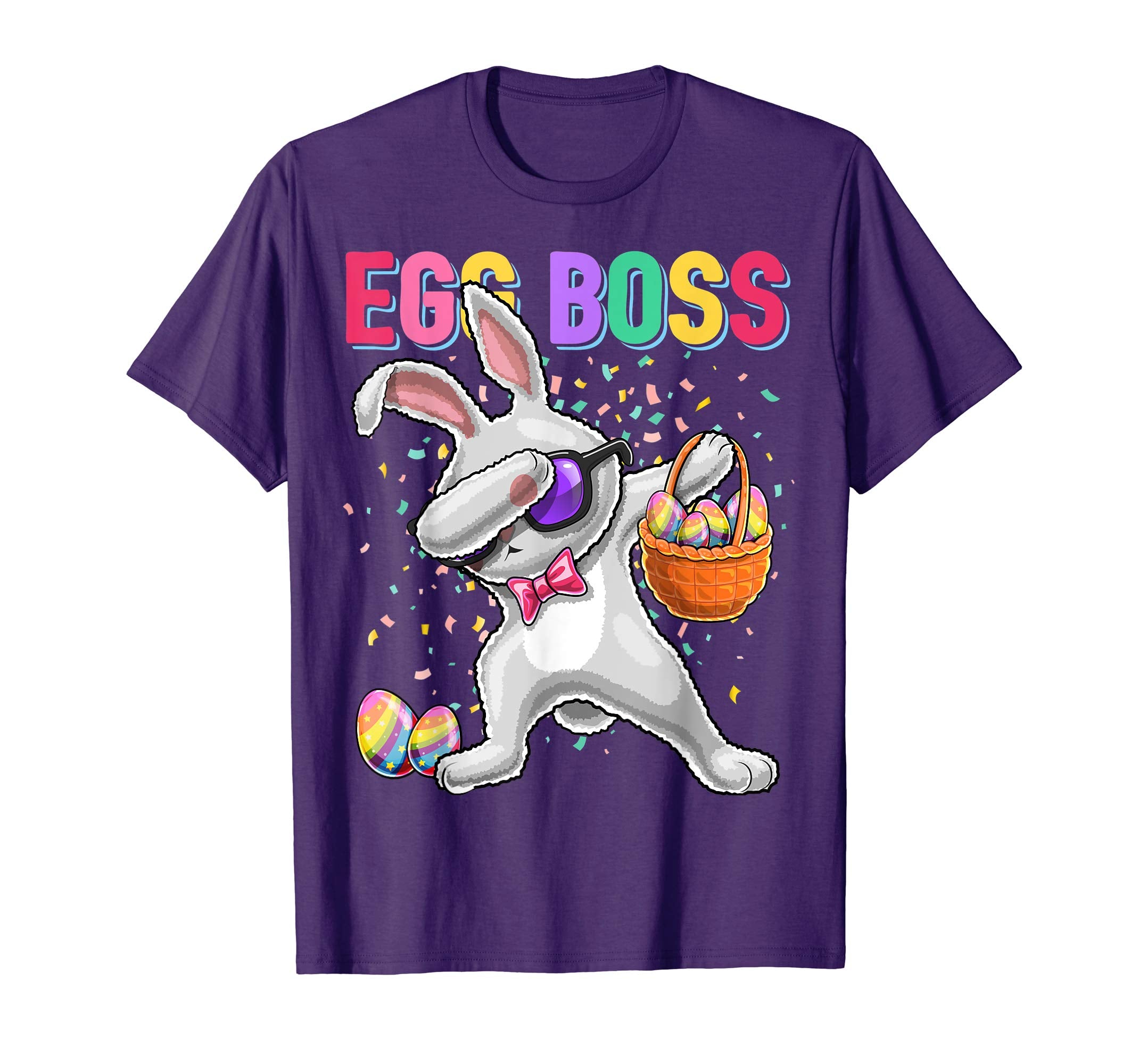 Egg Boss Dabbing Easter Bunny Shirt Easter Day Egg Gift Kids