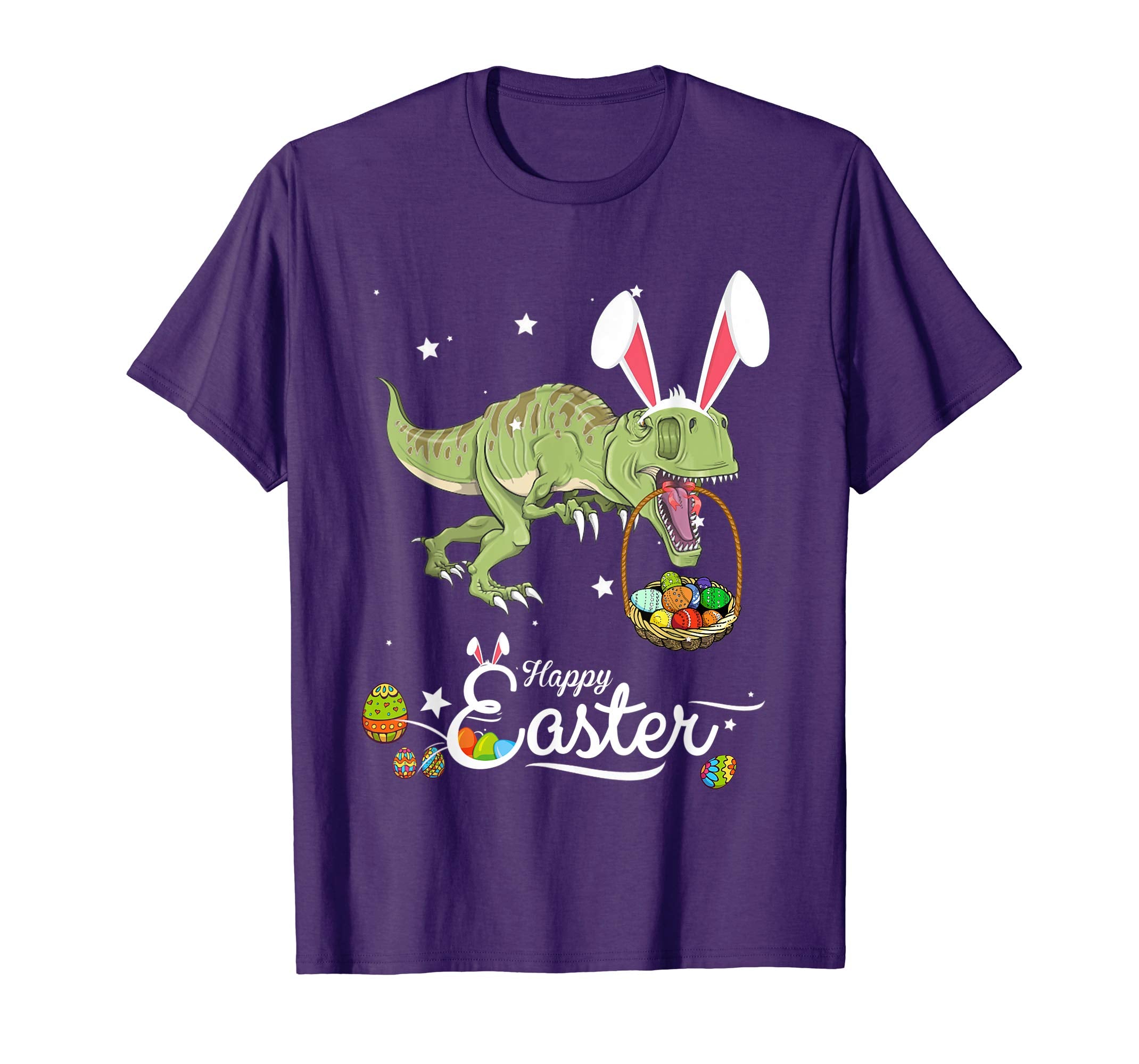 Cute Easter Dinosaurs with Bunny Ears and Eggs T Shirt