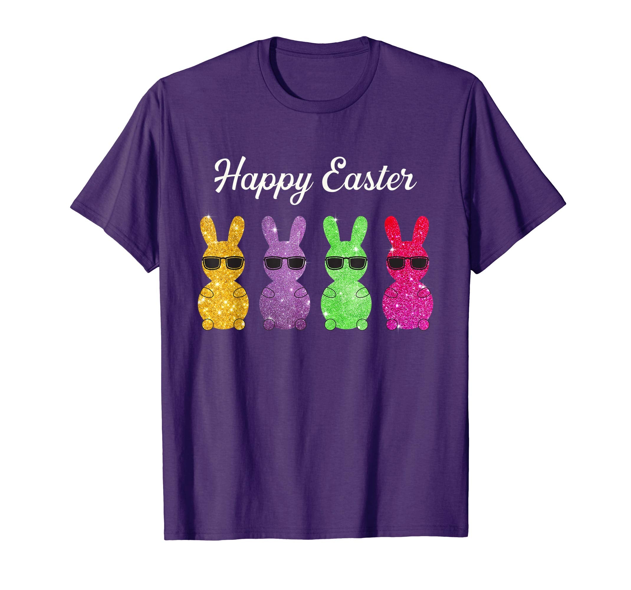 Happy Easter Real Bunny T Shirt Colorful Egg Hunt