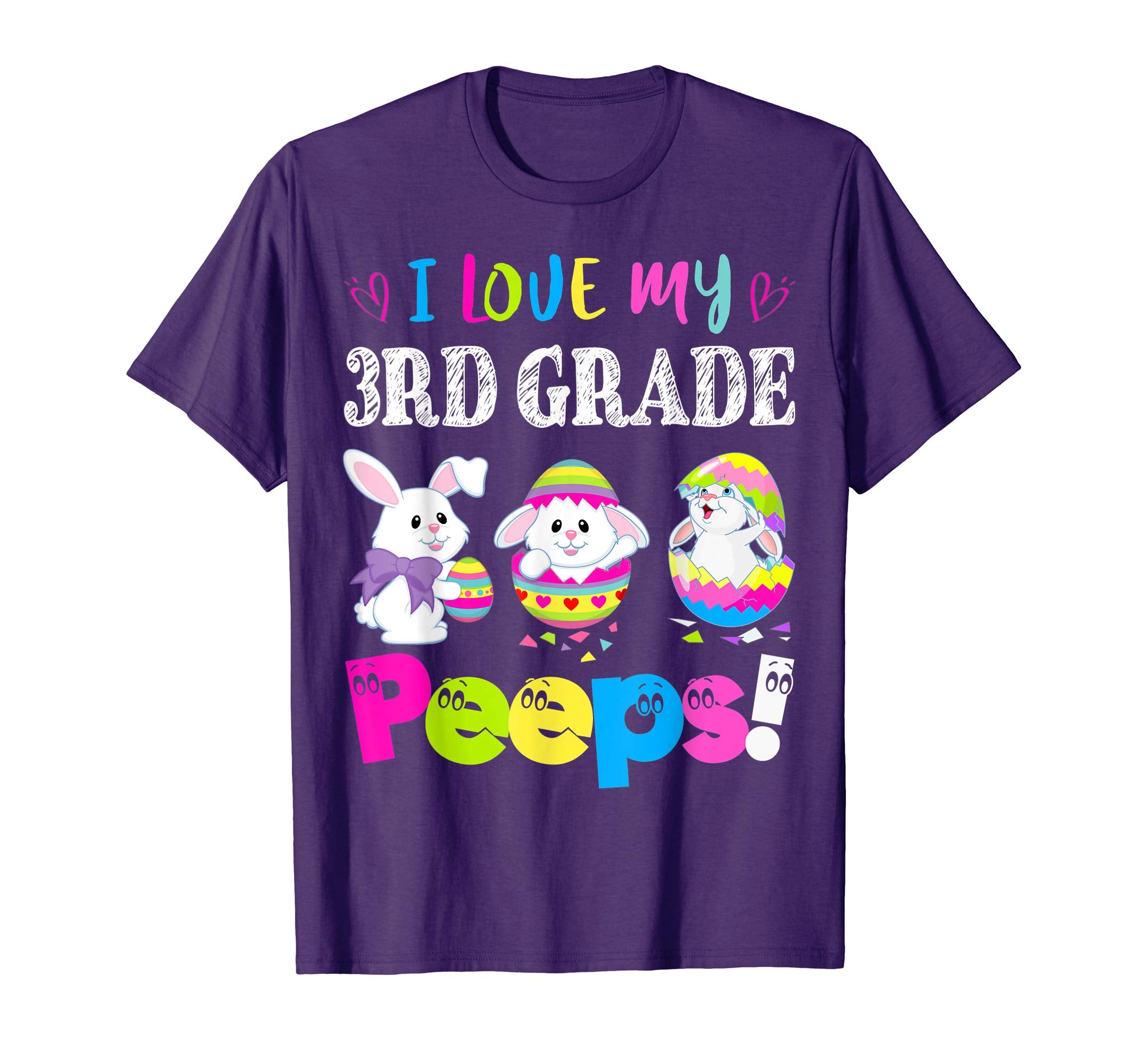I Love My 3rd Grade Peeps Easter Bunny Gift T-Shirt