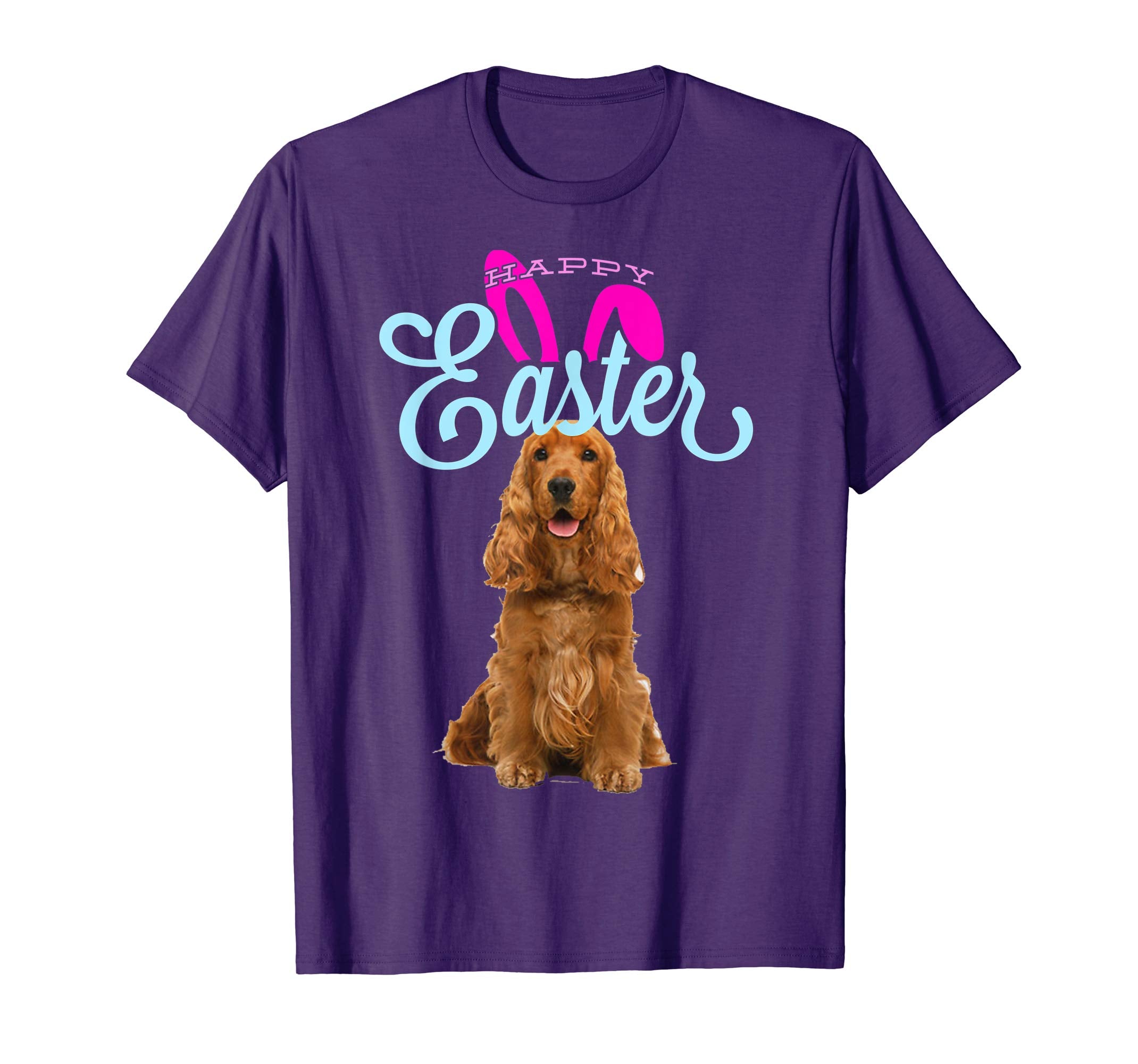Easter Bunny Cocker Spaniel Tshirt Dog Men Women Gift Easter