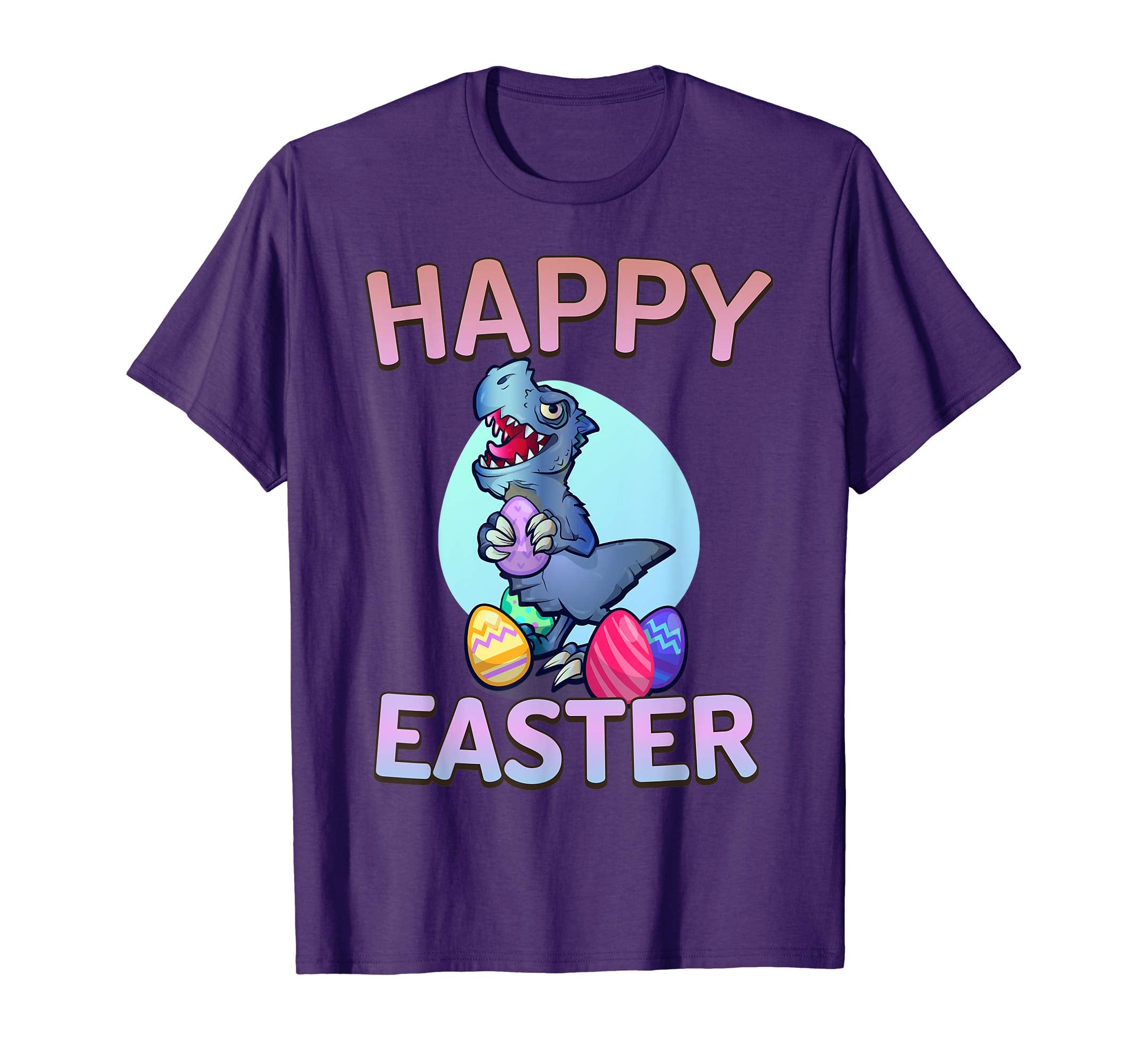 Happy Easter Dinosaur T-Rex Eggs Gift T Shirt boys girls