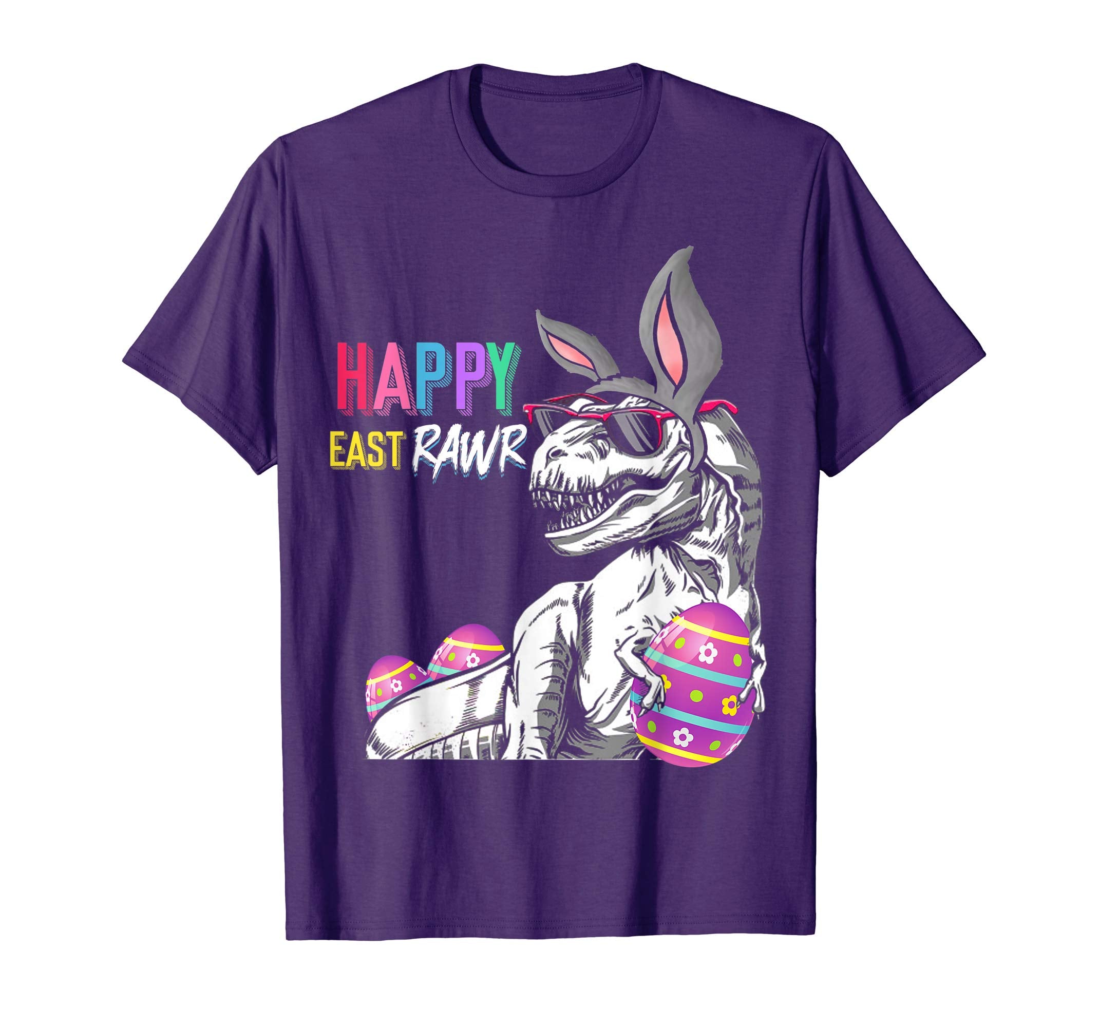 Happy Eastrawr T-rex Dinosaur Easter Bunny Egg T-shirt Gift