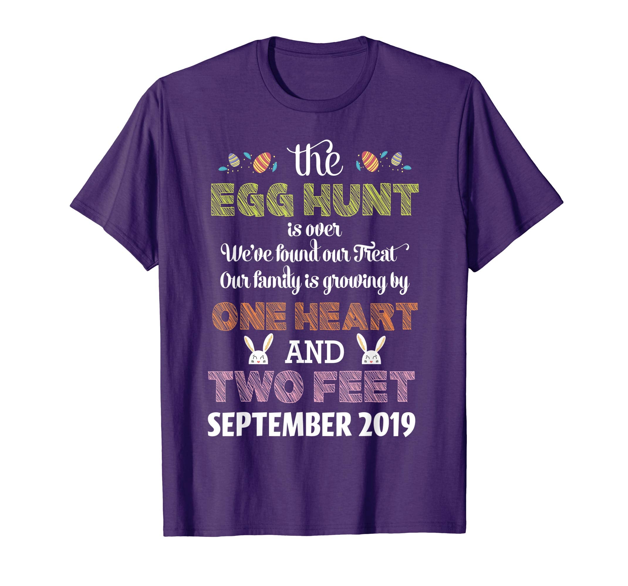 Pregnancy Announcement Due In September 2019 Easter Tshirt