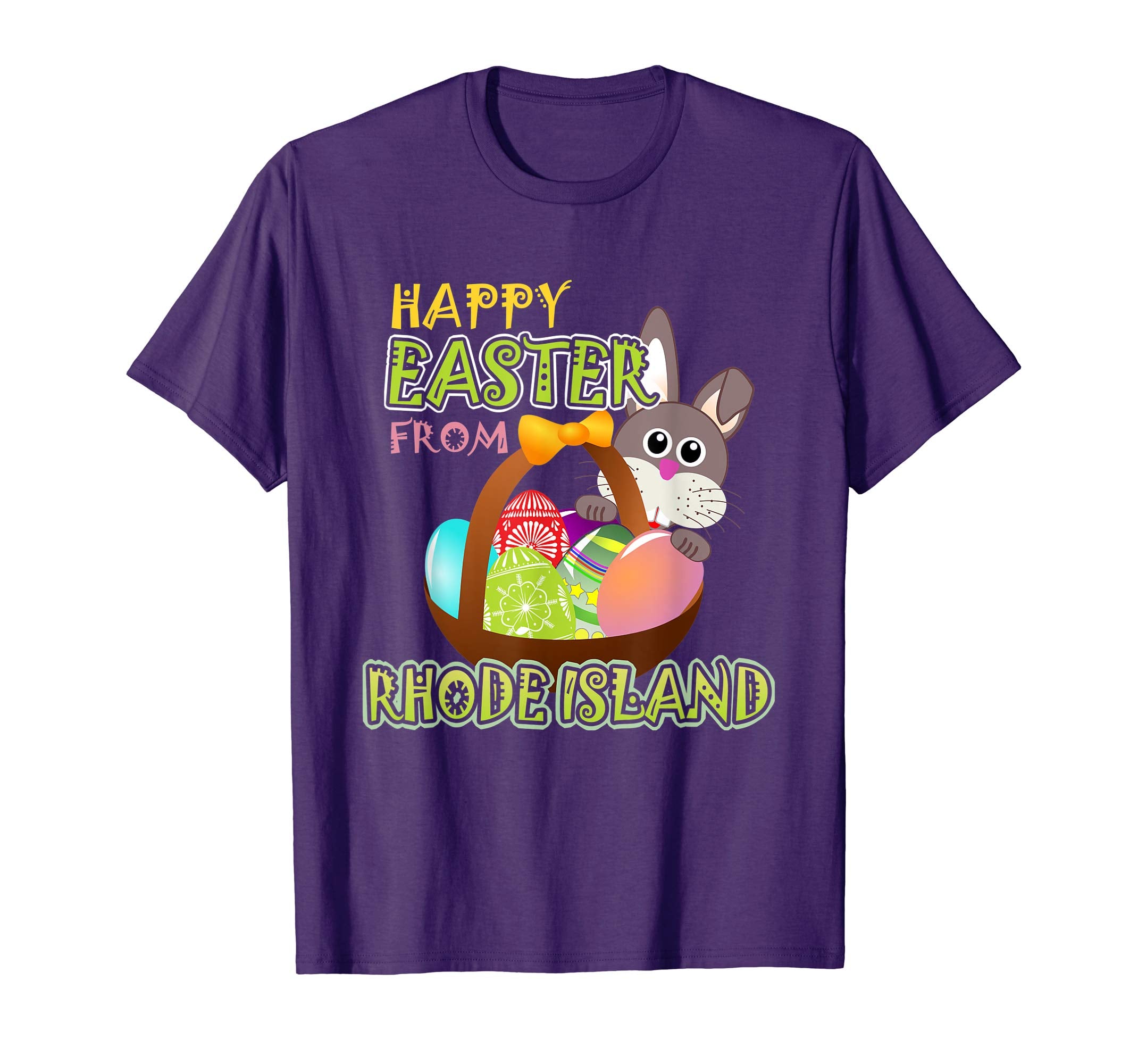 Happy Easter from Rhode Island Funny States T-Shirt