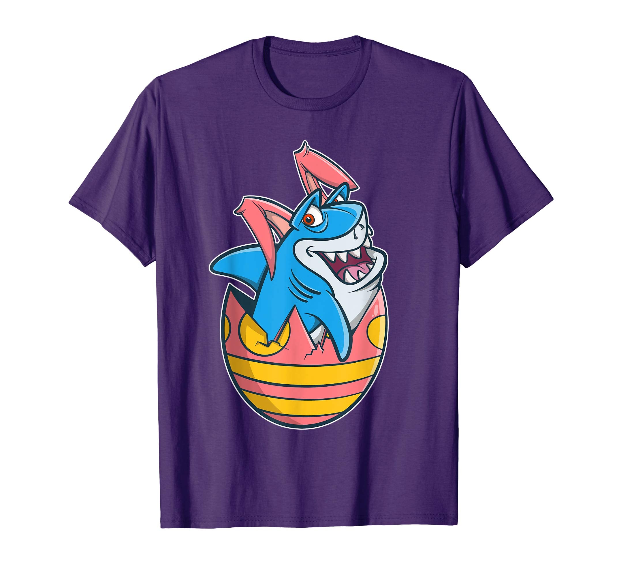 Shark Bunny Easter T Shirt for Boys, Girls, &amp; Adults