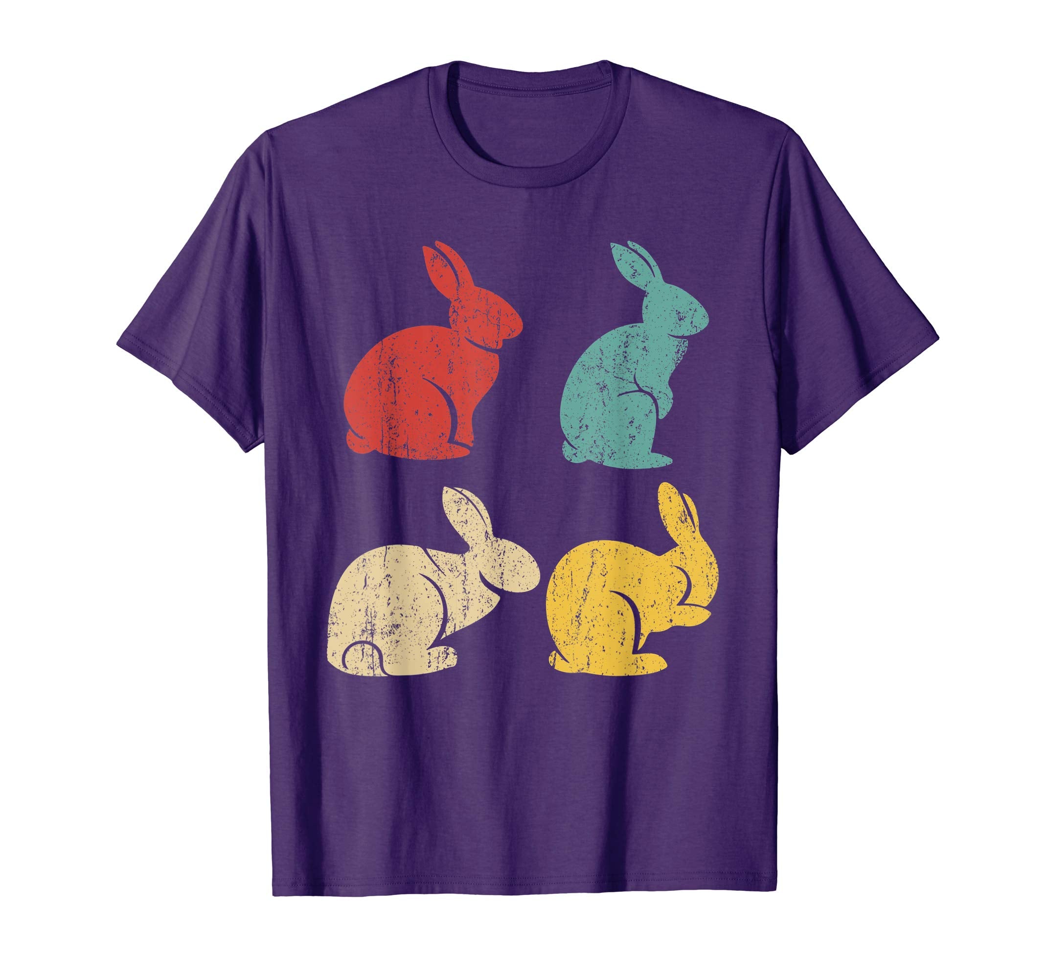 Vintage Bunny Rabbit Shirts Happy Easter Gifts Adults Kids