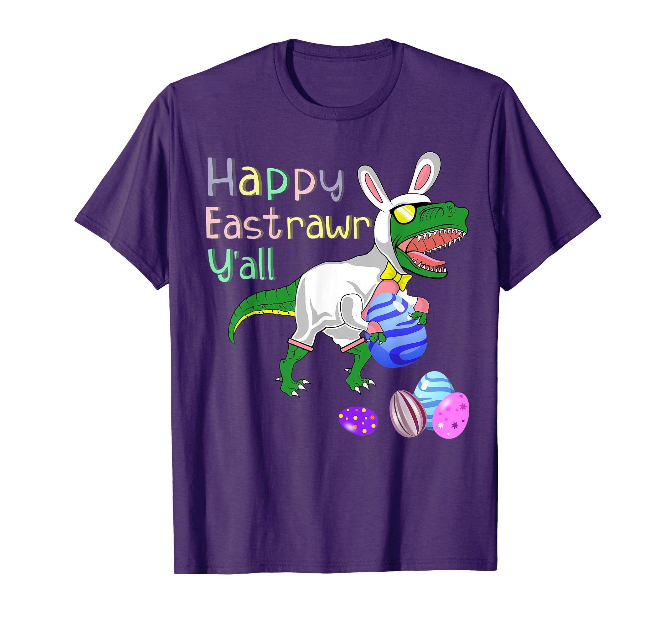 Easter Dinosaur T-Rex Shirt Funny Eastrawr Egg Bunny Tee