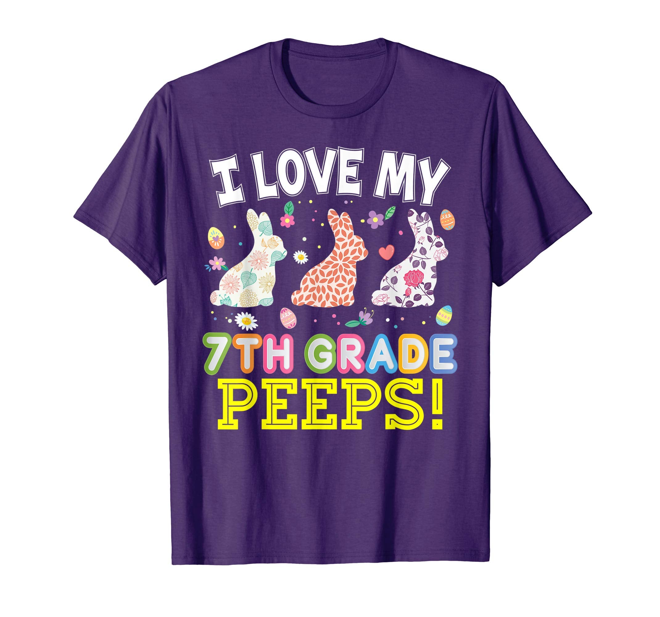 I Love My 7th Grade Peeps Seventh Easter Bunnies T-Shirt
