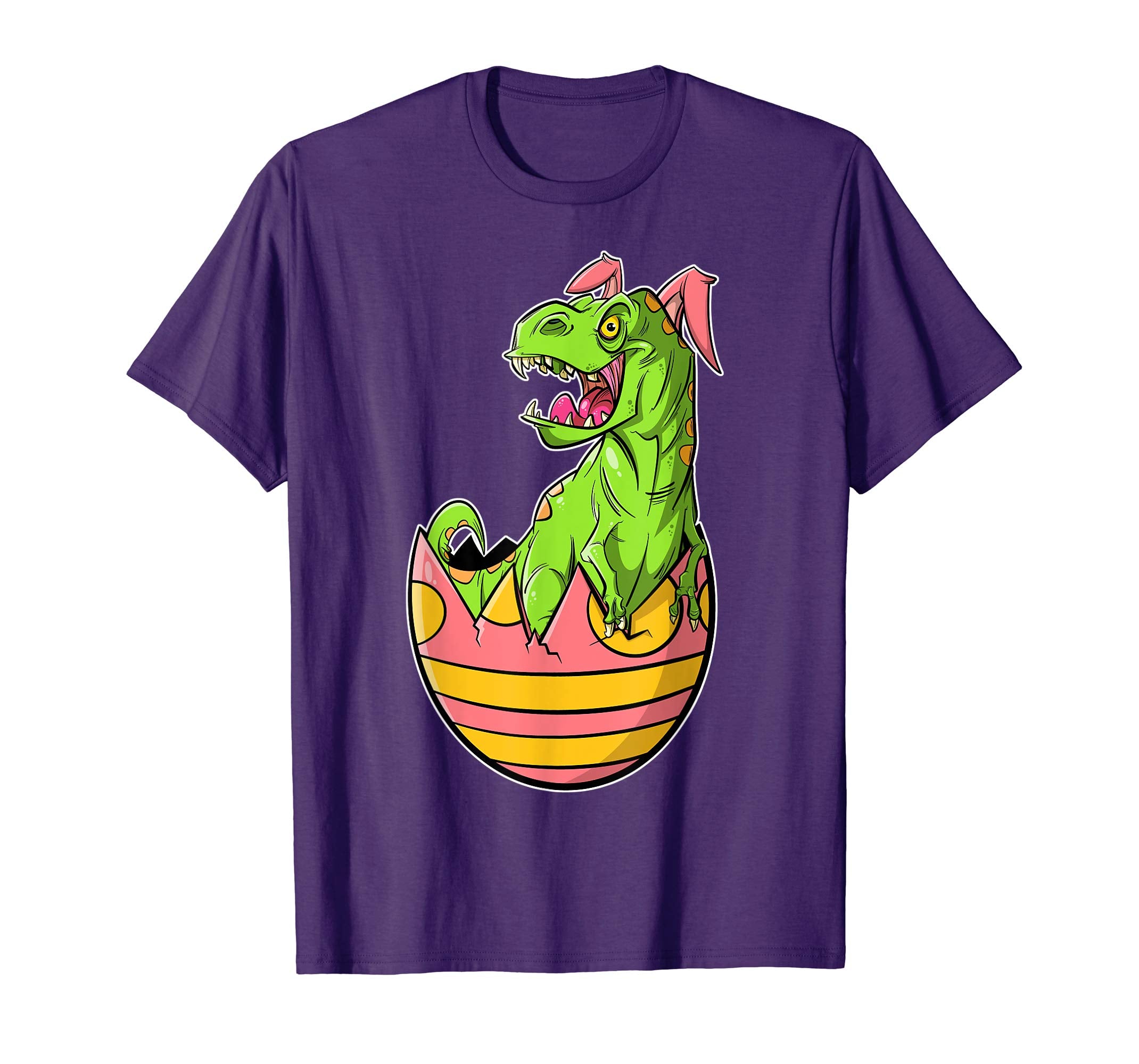 Dinosaur Bunny Easter T Shirt for Boys, Girls, &amp; Adults
