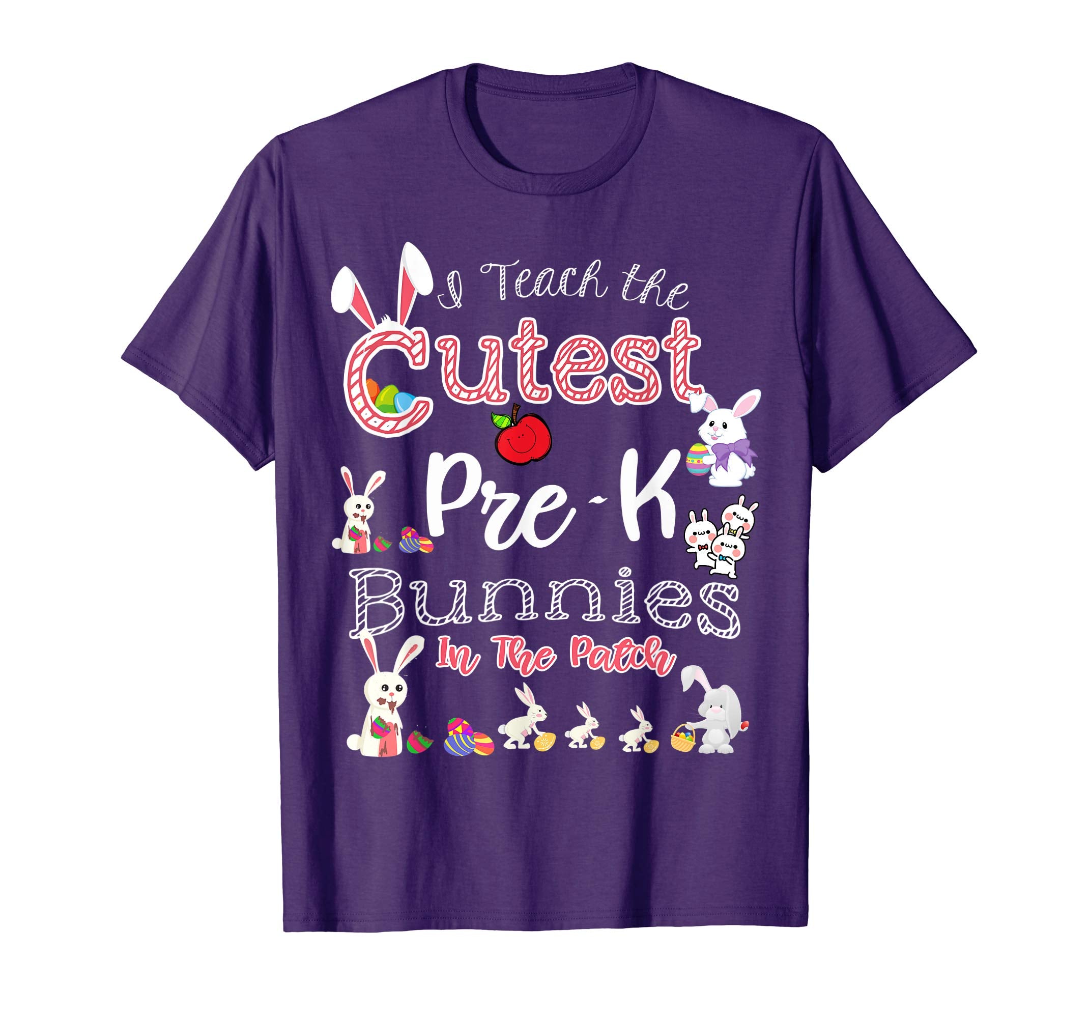 Cute Easter Pre-K Teacher T Shirt - Cutest Bunnies